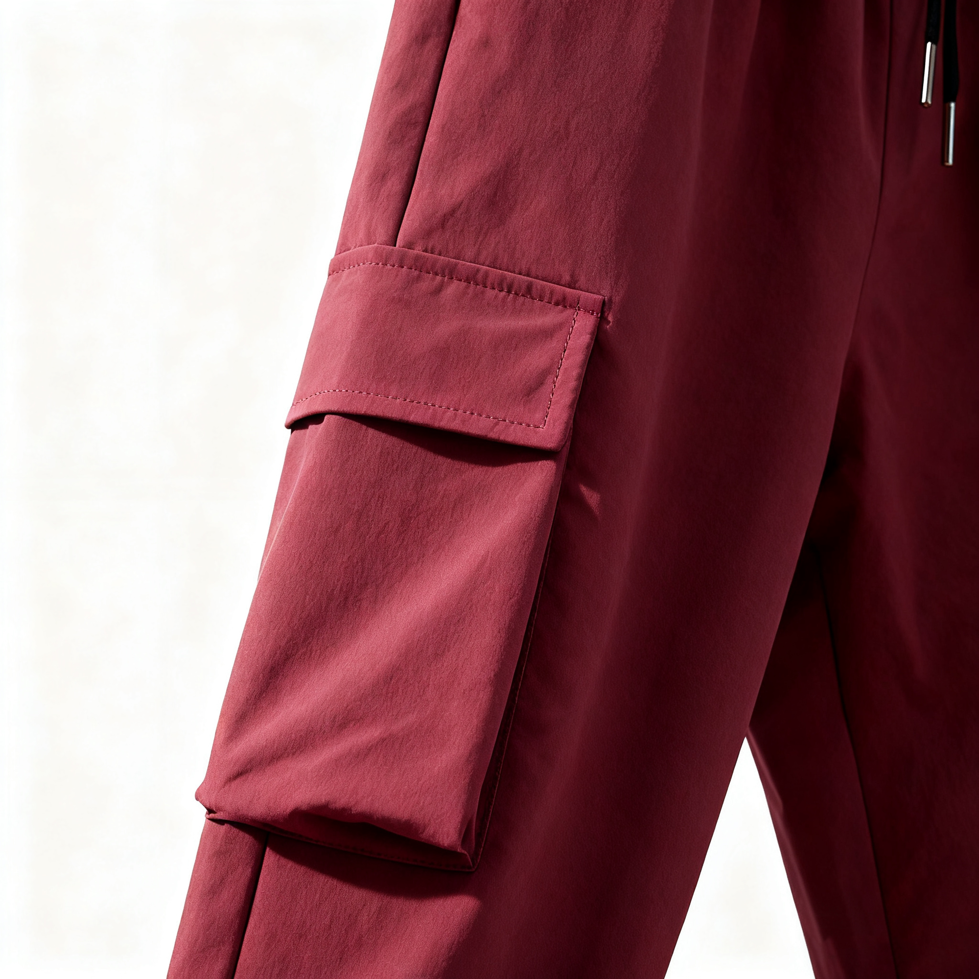 Men's Burgundy Utility Set: The Ultimate Fusion of Casual Style, Functionality, and Versatility