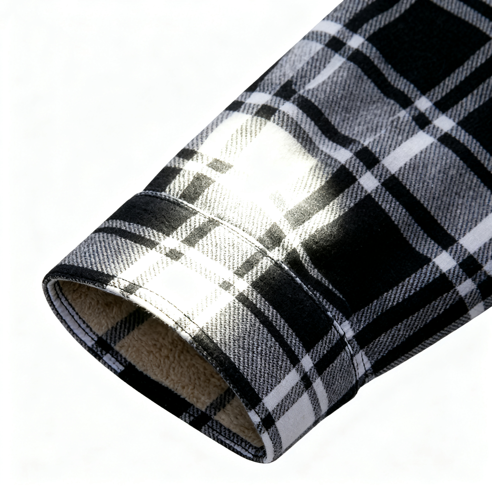Men's Plaid Fleece-Lined Shirt Jacket - Casual Style Meets Cozy Warmth for Everyday Wear