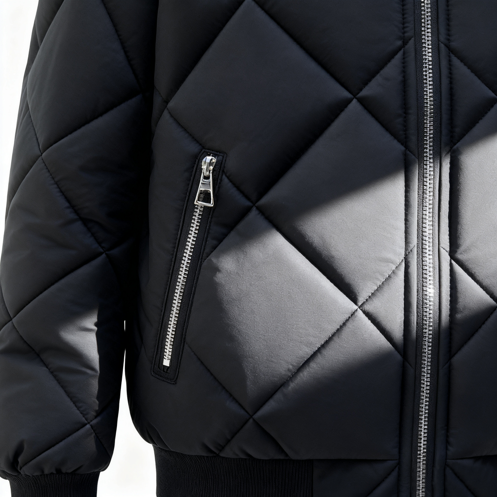 Men's Quilted Bomber Jacket - Stay Stylish & Warm This Season