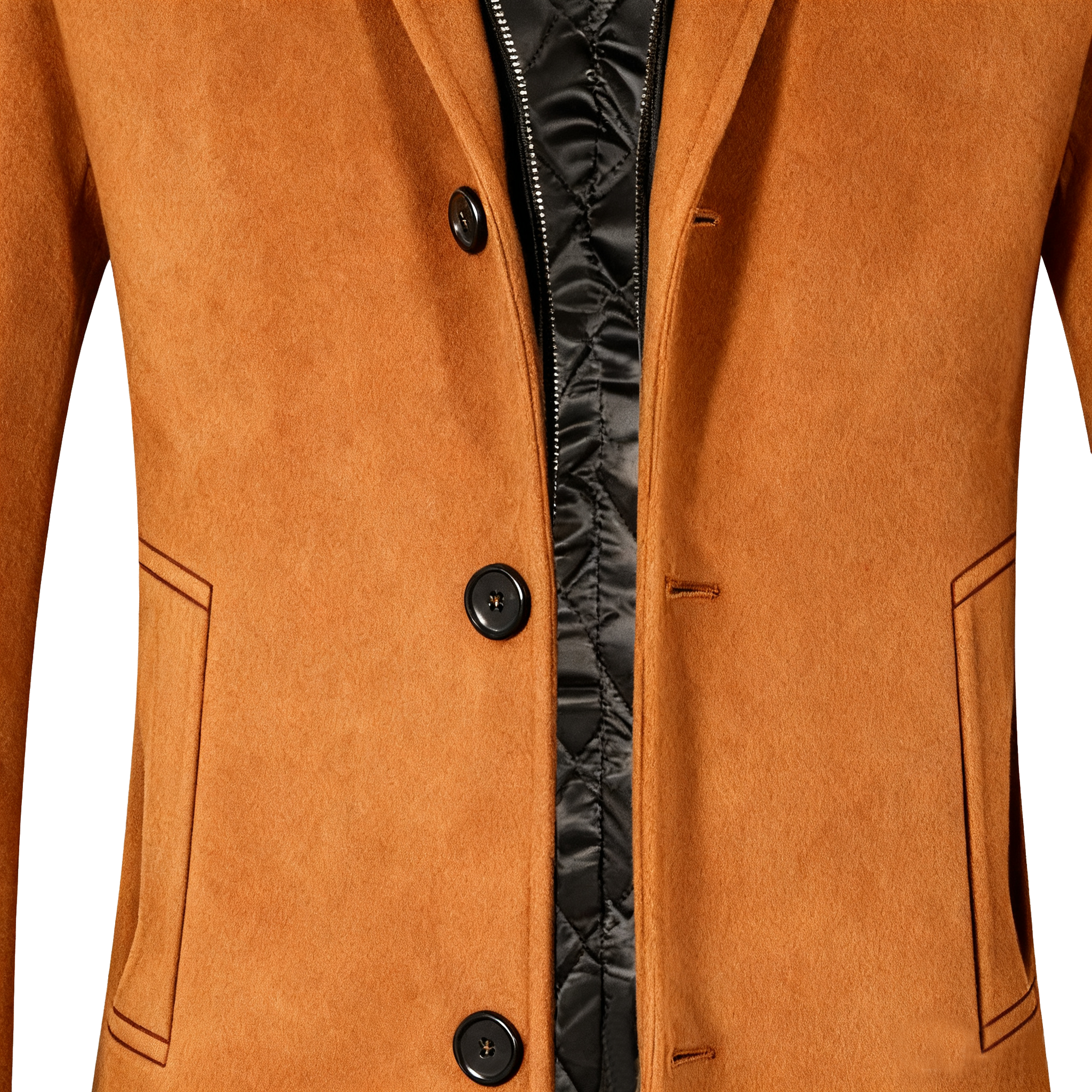 Men's Wool-Blend Trench Coat with Detachable Hood - Redefine Winter Fashion with Unparalleled Style & Functionality