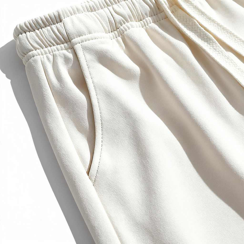 Men's Creamy White Casual Shorts: Elevate Your Leisure Wear with Effortless Style & Comfort