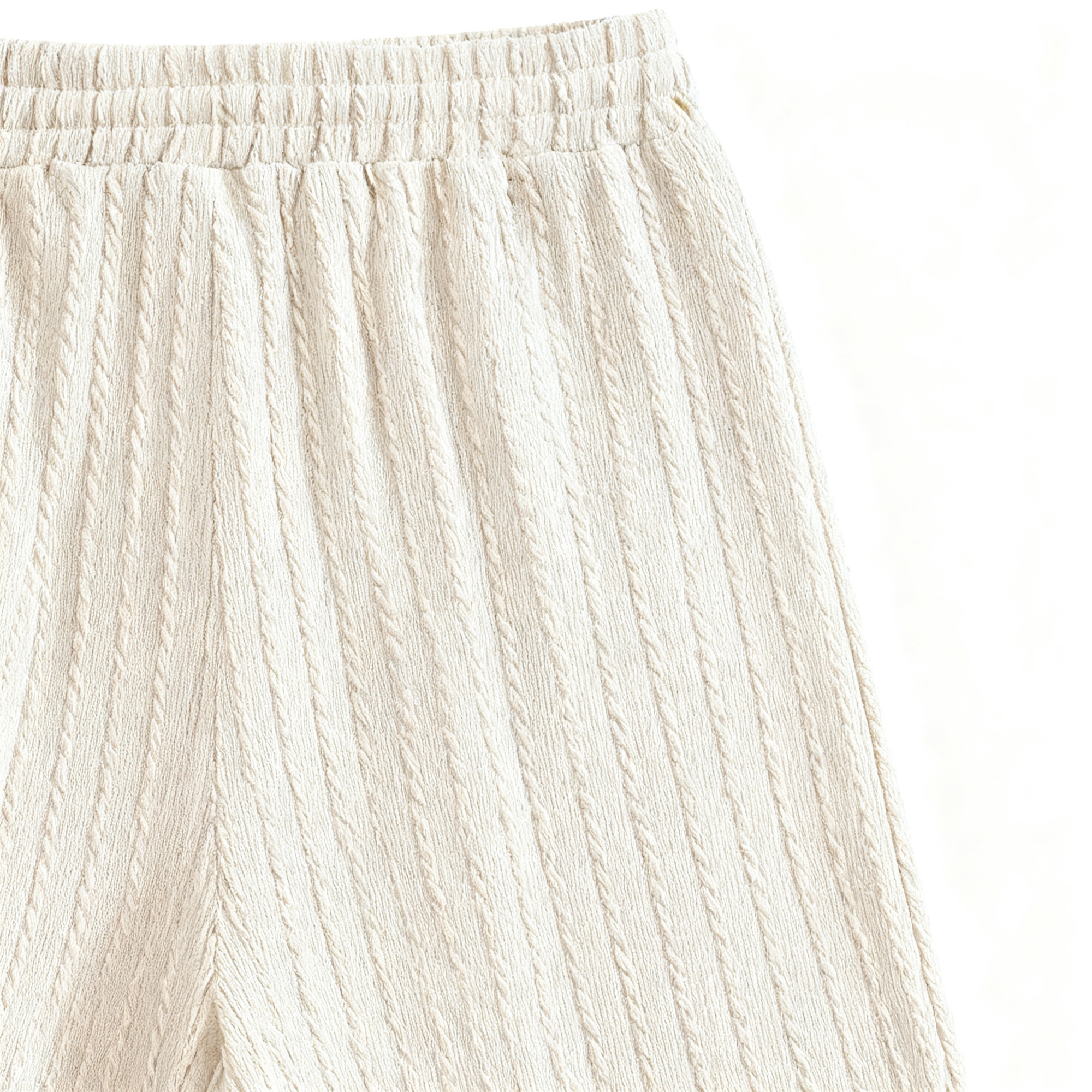 Men's Textured Knit Casual Shorts: Stylish, Comfortable & Versatile for Leisure, Home & Outdoor Moments