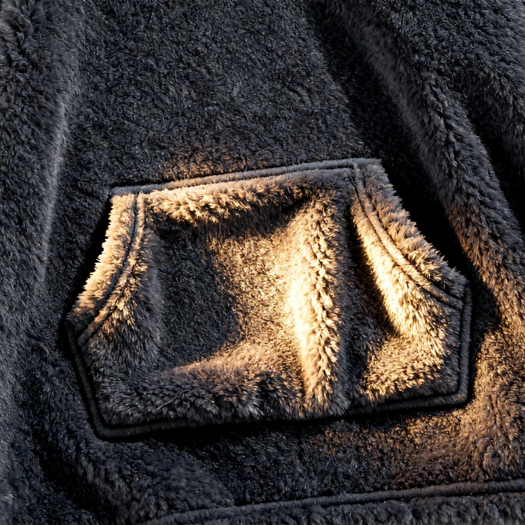 Men's Gray Fuzzy Half-Zip Pullover - Cozy Comfort & Street Style for Casual Days