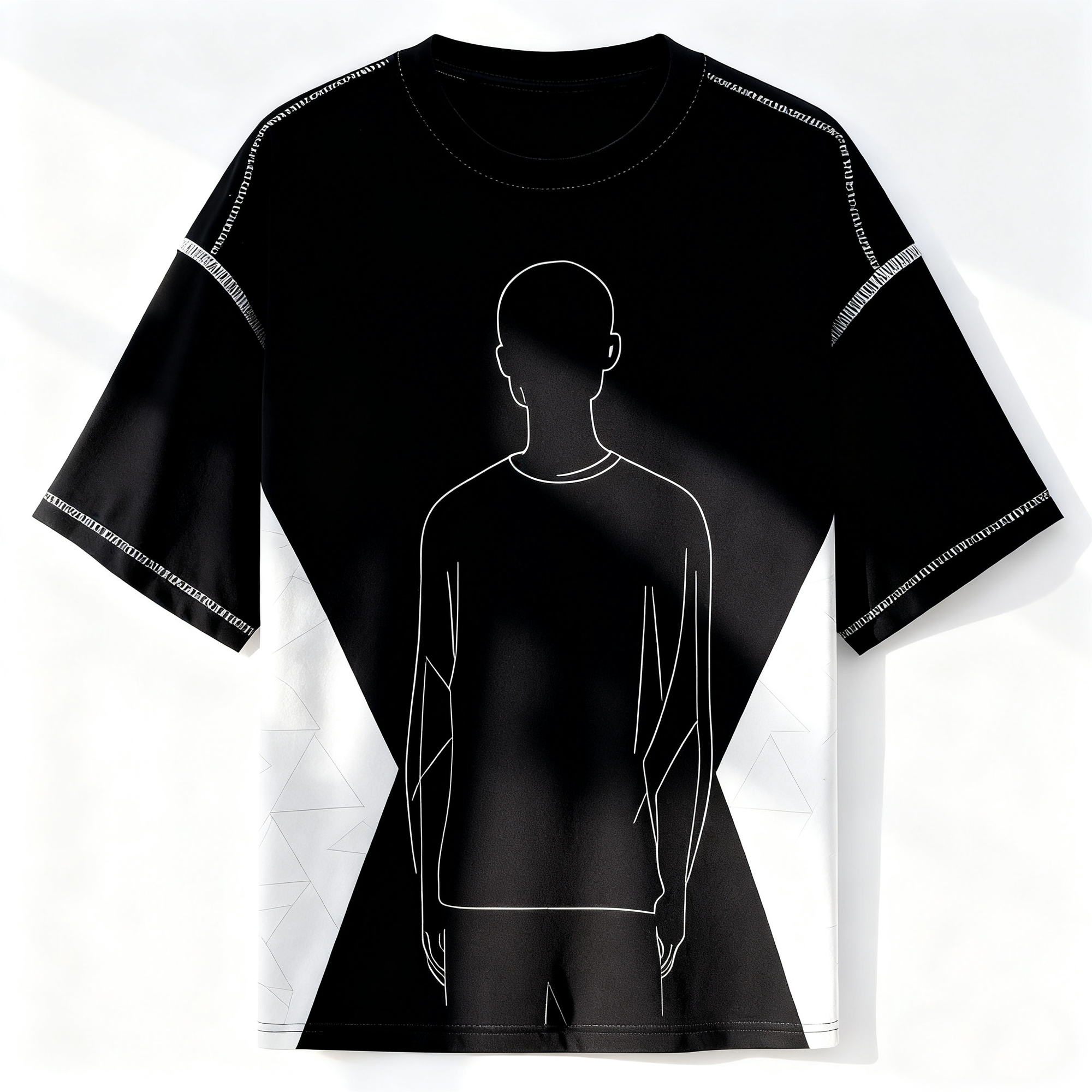 Men's Artistic Graphic T-Shirt - Modern Street Style with Bold Visual Impact