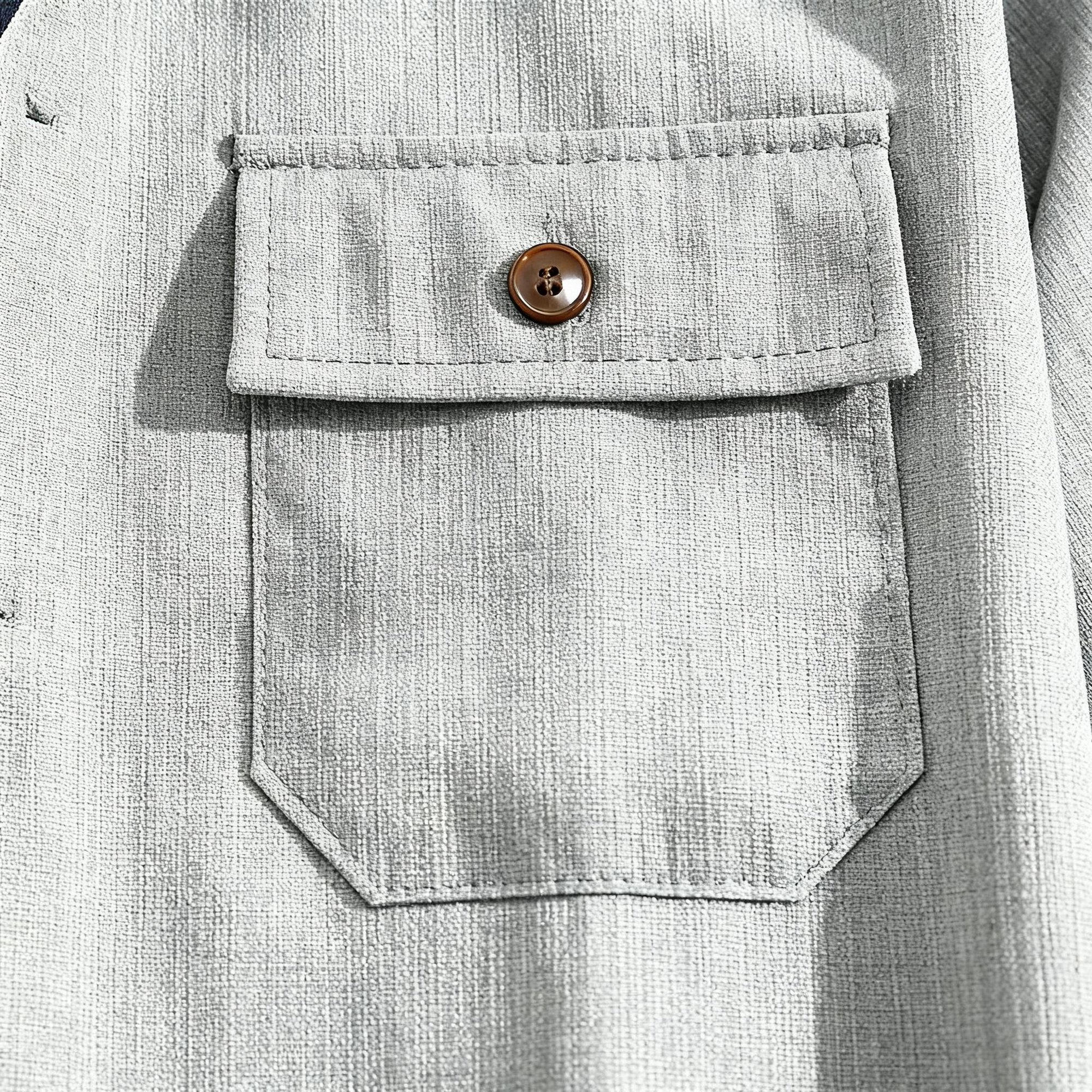 Men's Casual Shirt & Pants Set - Urban Leisure Coordination with Stylish Comfort for Daily Wear