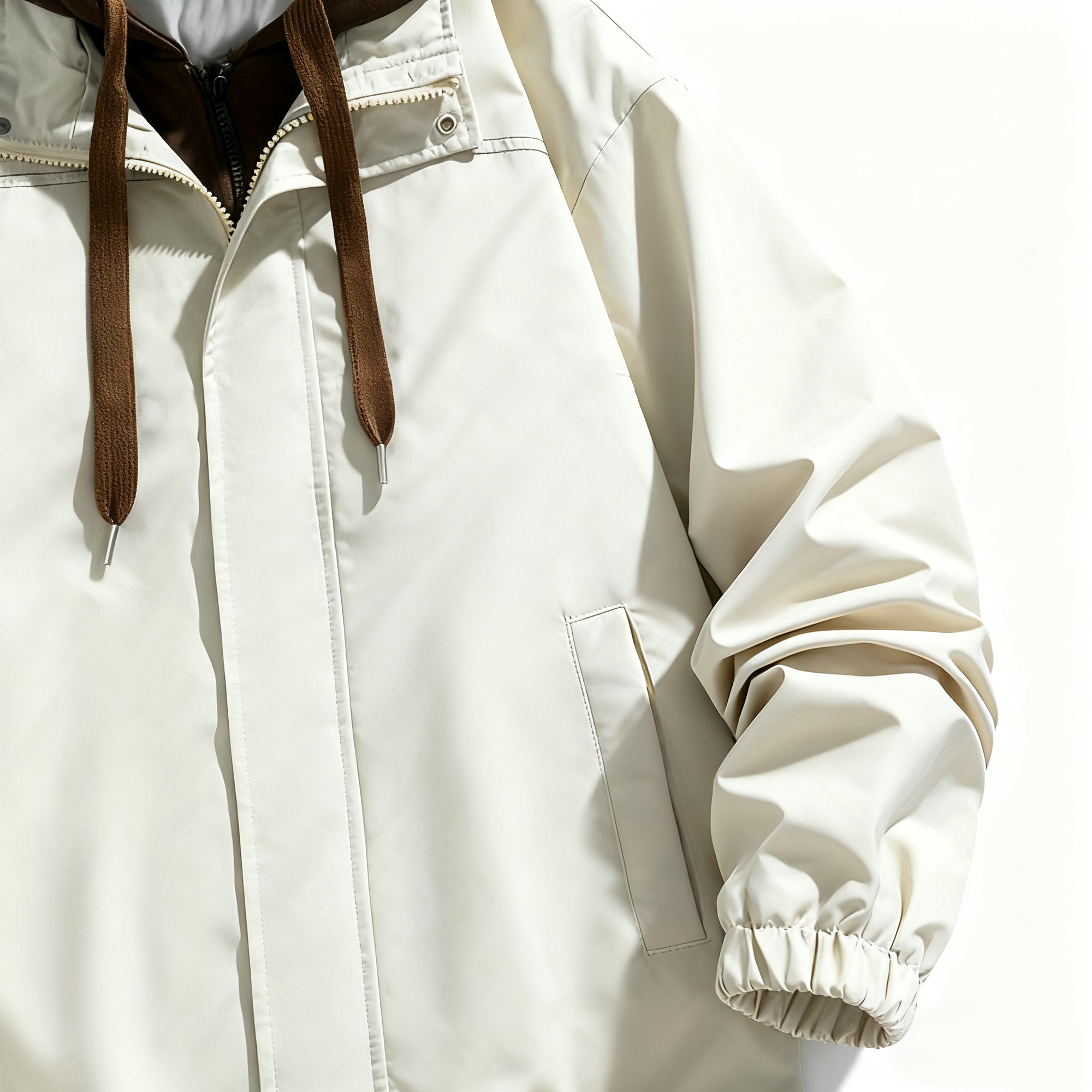 Men's Casual Jacket with Detachable Hood: Stylish, Functional & Versatile for Urban Outings, Outdoor Adventures & Daily Wear