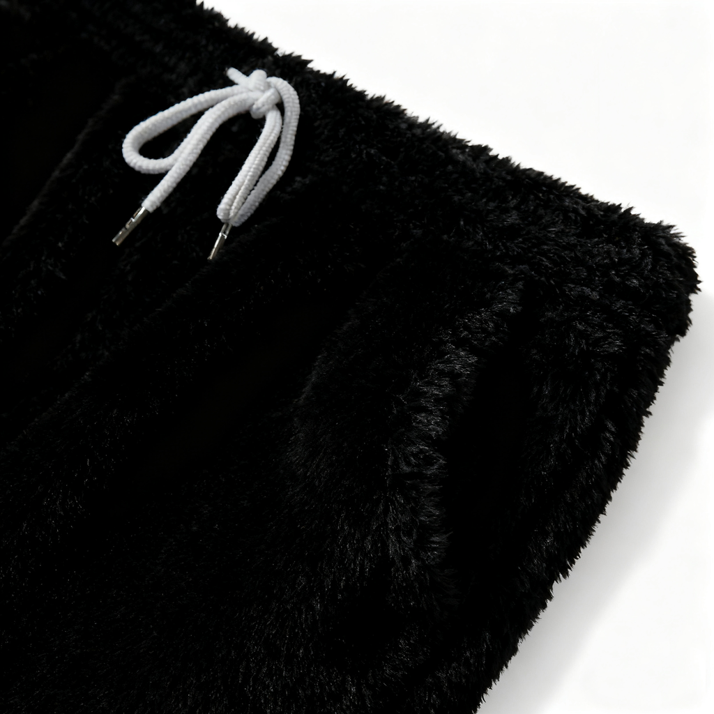 Men's Fuzzy Casual Shorts - Indulge in Luxurious Comfort & Edgy Style for Leisure Moments