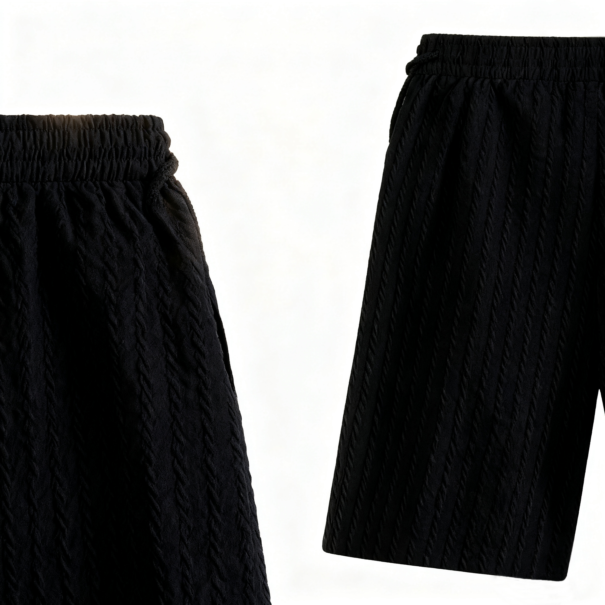 Men's Textured Casual Shorts - Elevate Your Leisure Look with Stylish Comfort