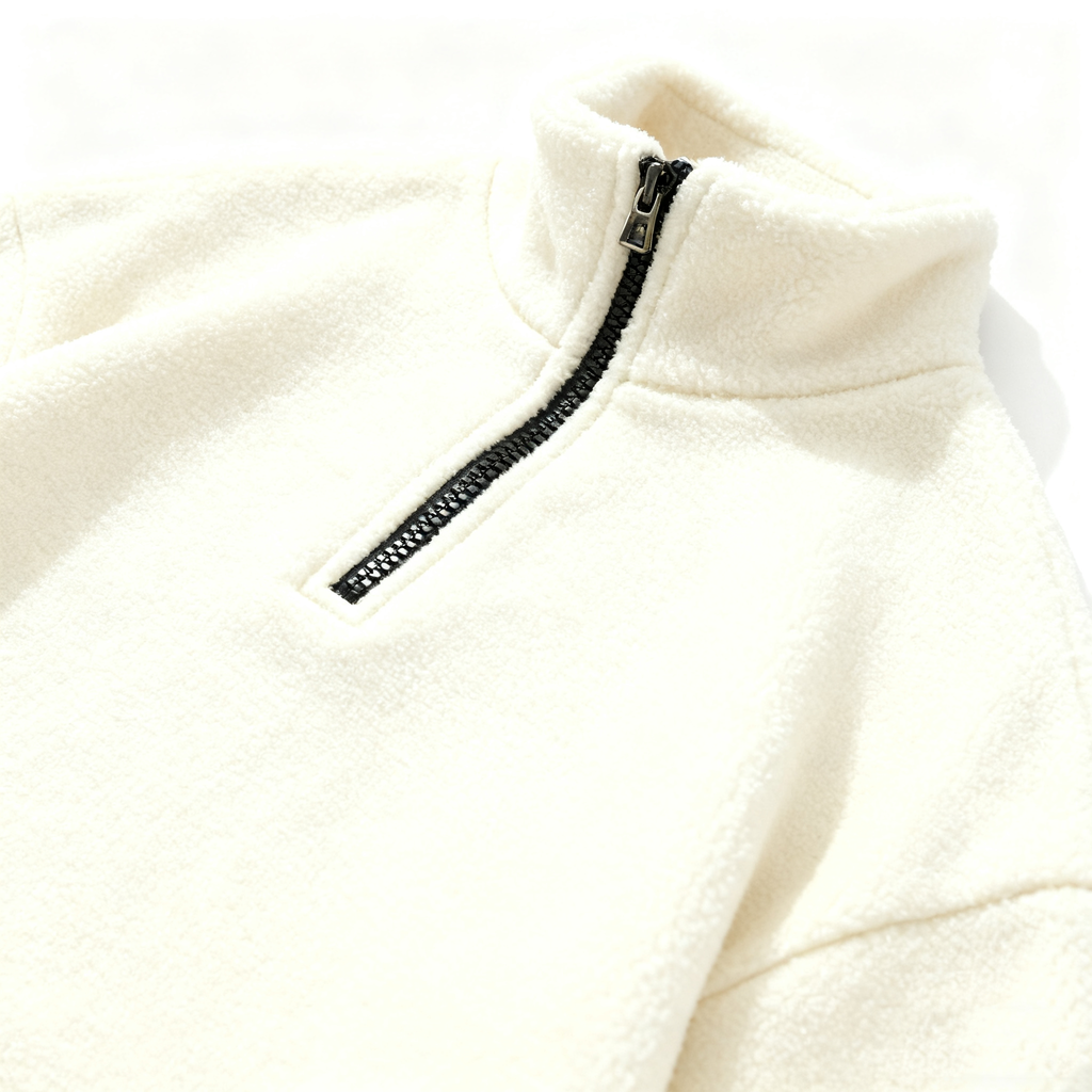 Men's Plush Half-Zip Sweatshirt – Embrace Cozy Comfort with Modern Street Style