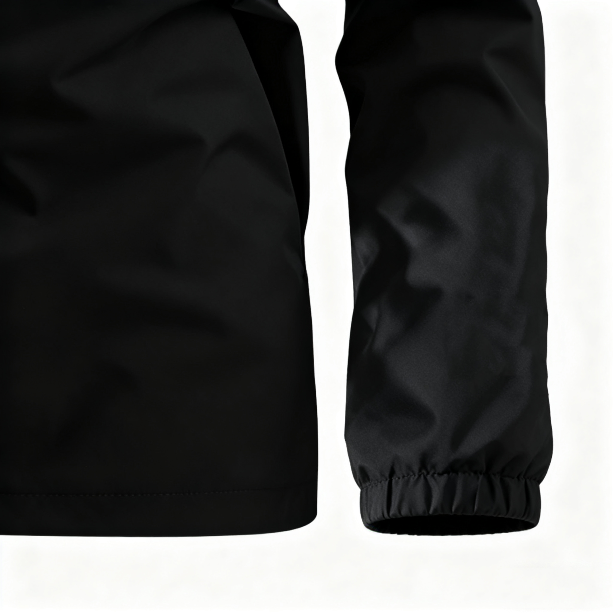 100% Polyester Black Waterproof Jacket: Ultimate All-Weather Protection with Sleek Urban Style