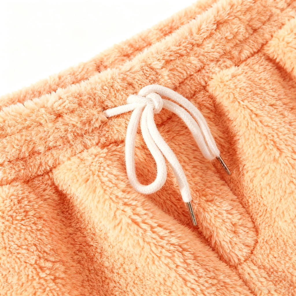 Men's Coral Fuzzy Casual Shorts - Luxe Comfort & Vibrant Style for Leisure & Daily Wear