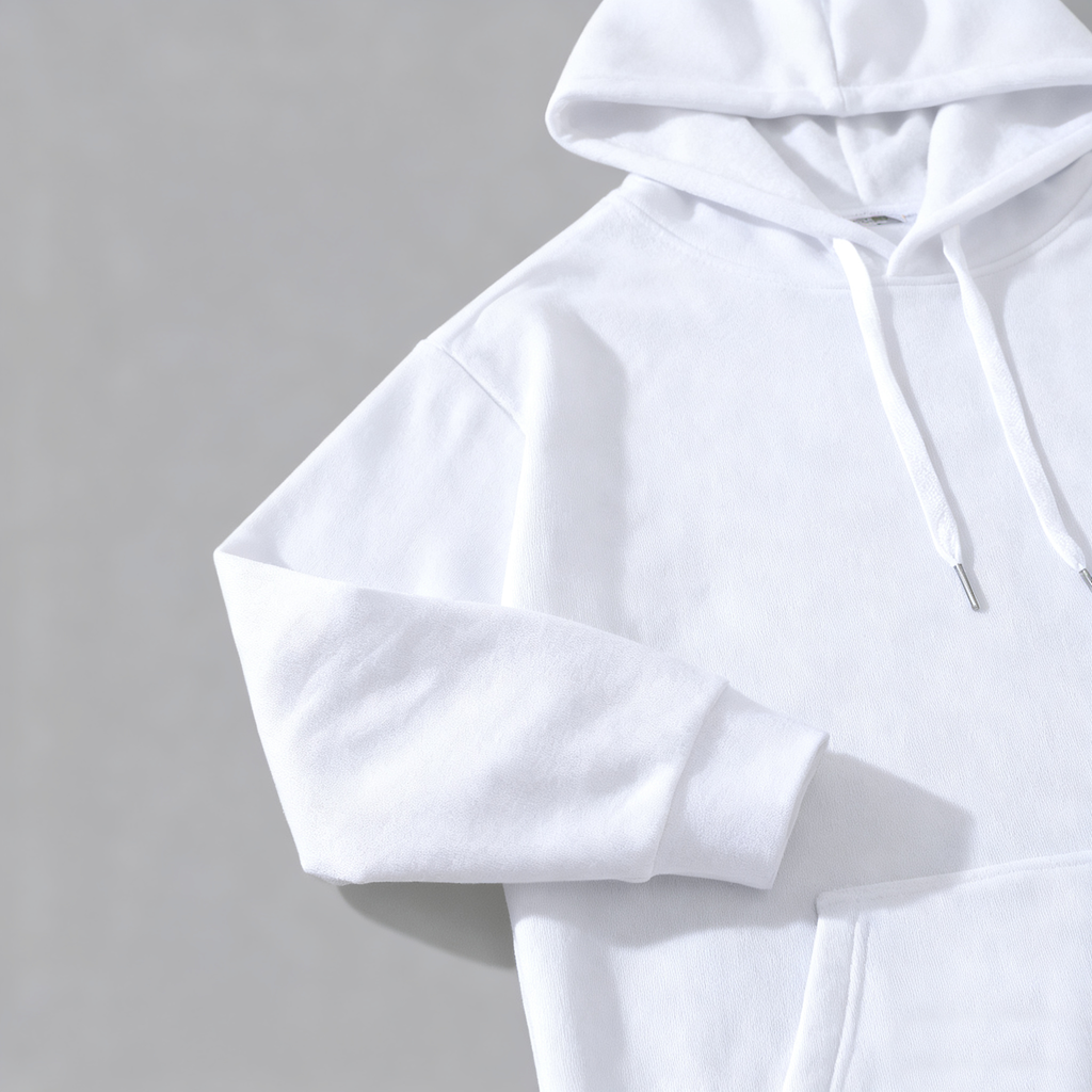 Men's Classic White Hoodie - Timeless Comfort & Versatility for Every Occasion