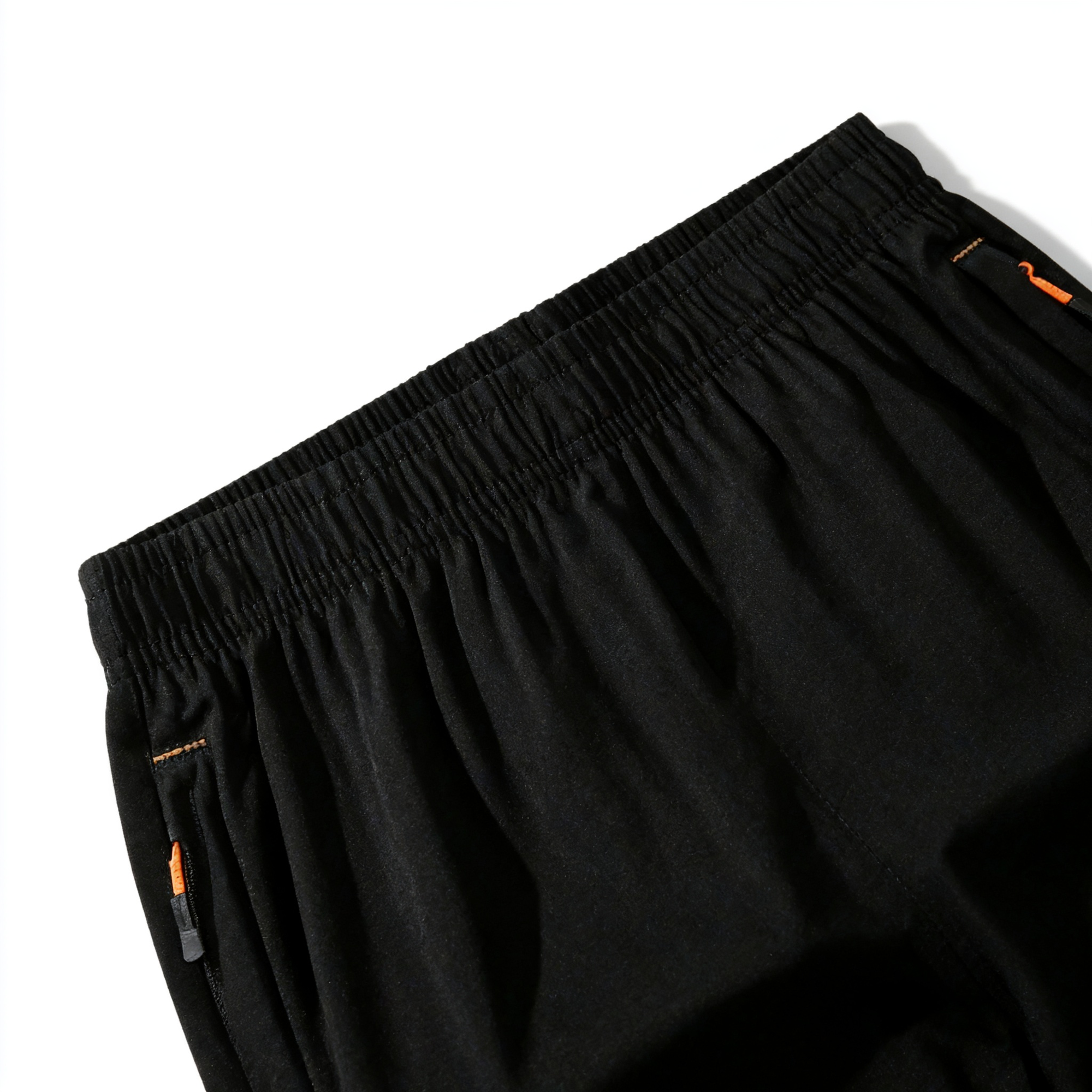 Men's Black Athletic Shorts with Zipper Pockets - Versatile Performance Shorts for Workout, Running, Gym & Casual Daily Wear