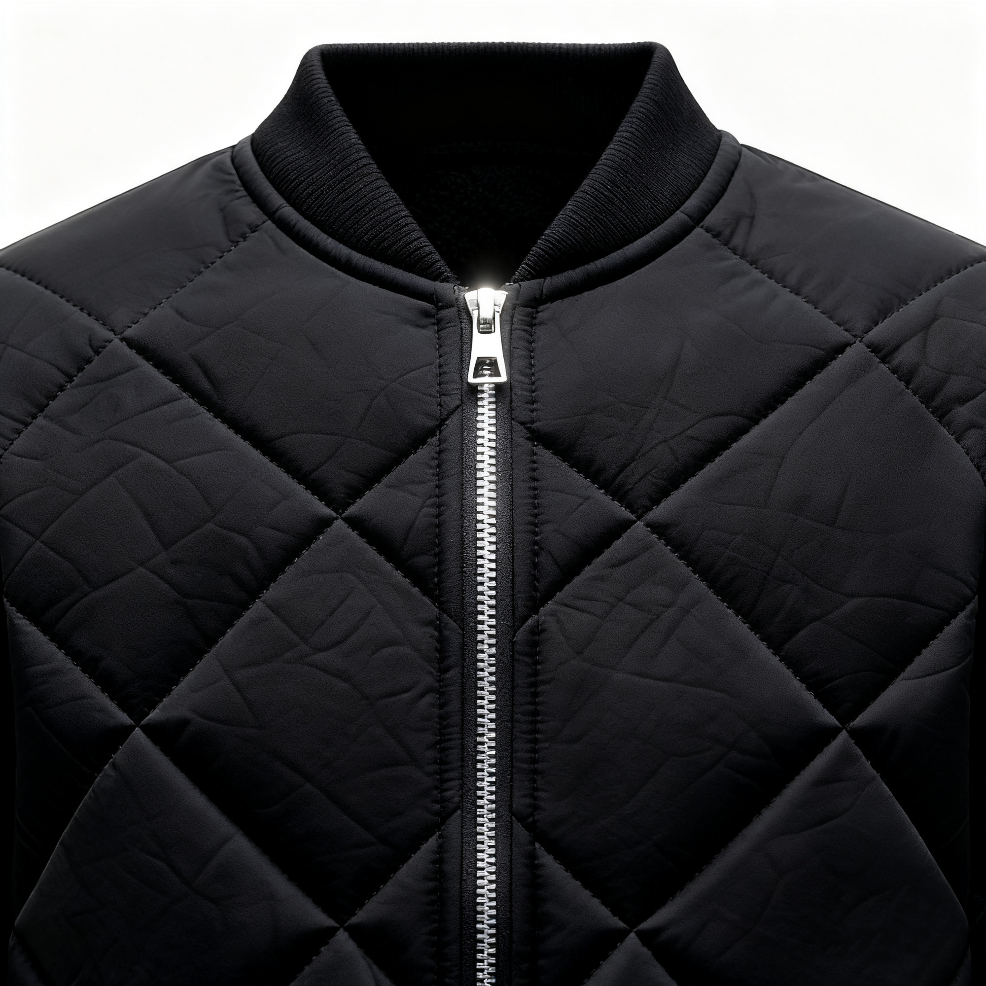 Men's Quilted Bomber Jacket - A Fashion-Forward Essential for Cold Days
