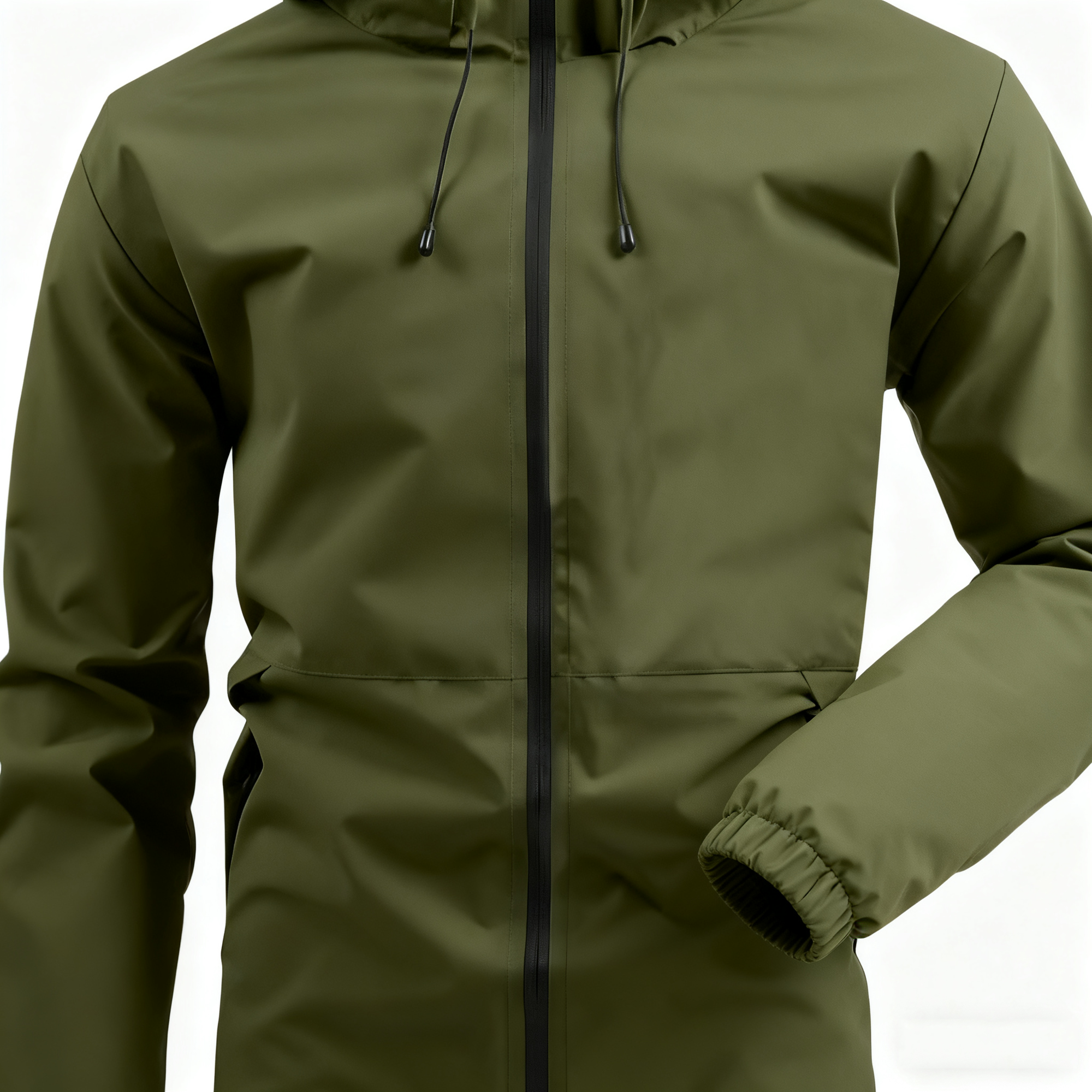 Men's 100% Polyester Waterproof Windbreaker - All-Weather Outdoor Jacket for Hiking, Travel & Daily