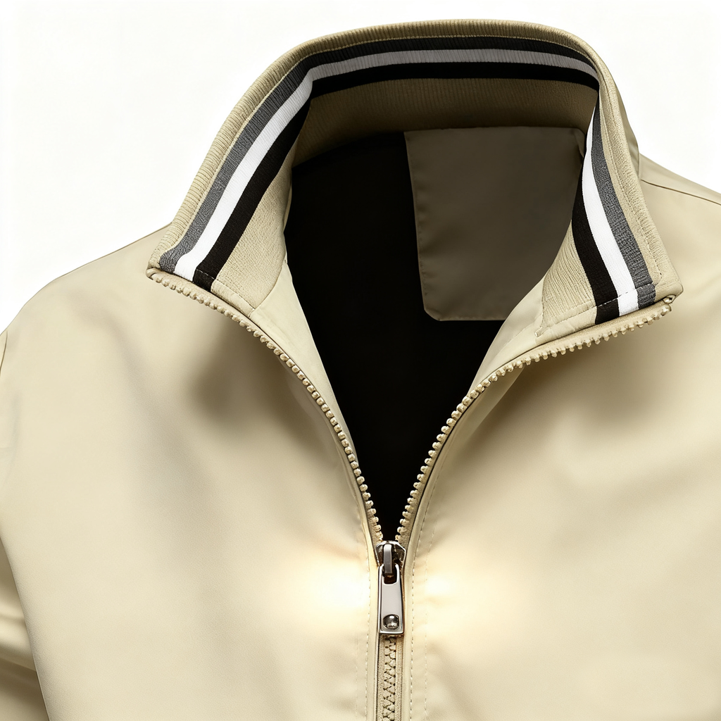 Men's Sporty Bomber Jacket: Classic Athletic Style & All-Day Comfort for Active Lifestyles