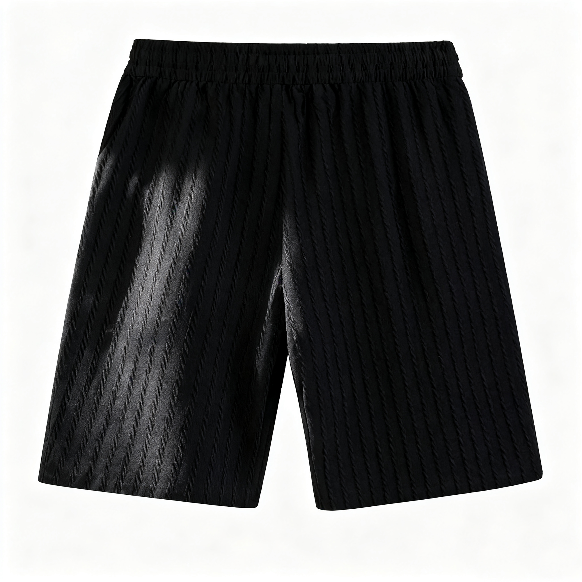Men's Textured Casual Shorts - Elevate Your Leisure Look with Stylish Comfort