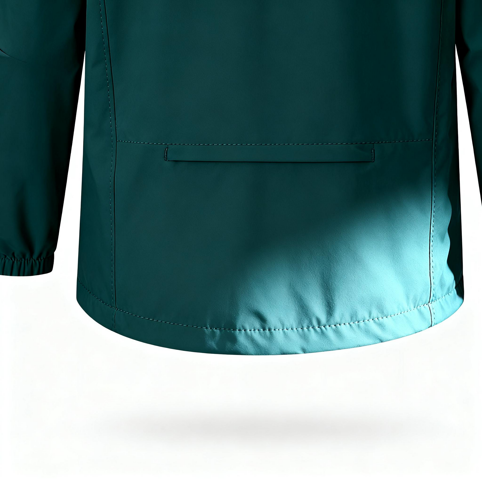 Men's Teal Waterproof Windproof Jacket - Hooded Outdoor Raincoat for Hiking, Travel & All-Weather Adventures