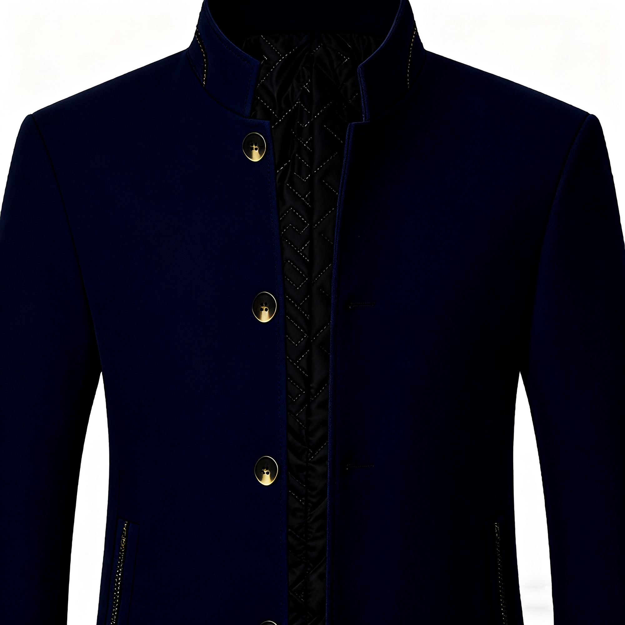 Men's Stand Collar Dress Jacket - A Perfect Blend of Classic Elegance & Modern Versatility