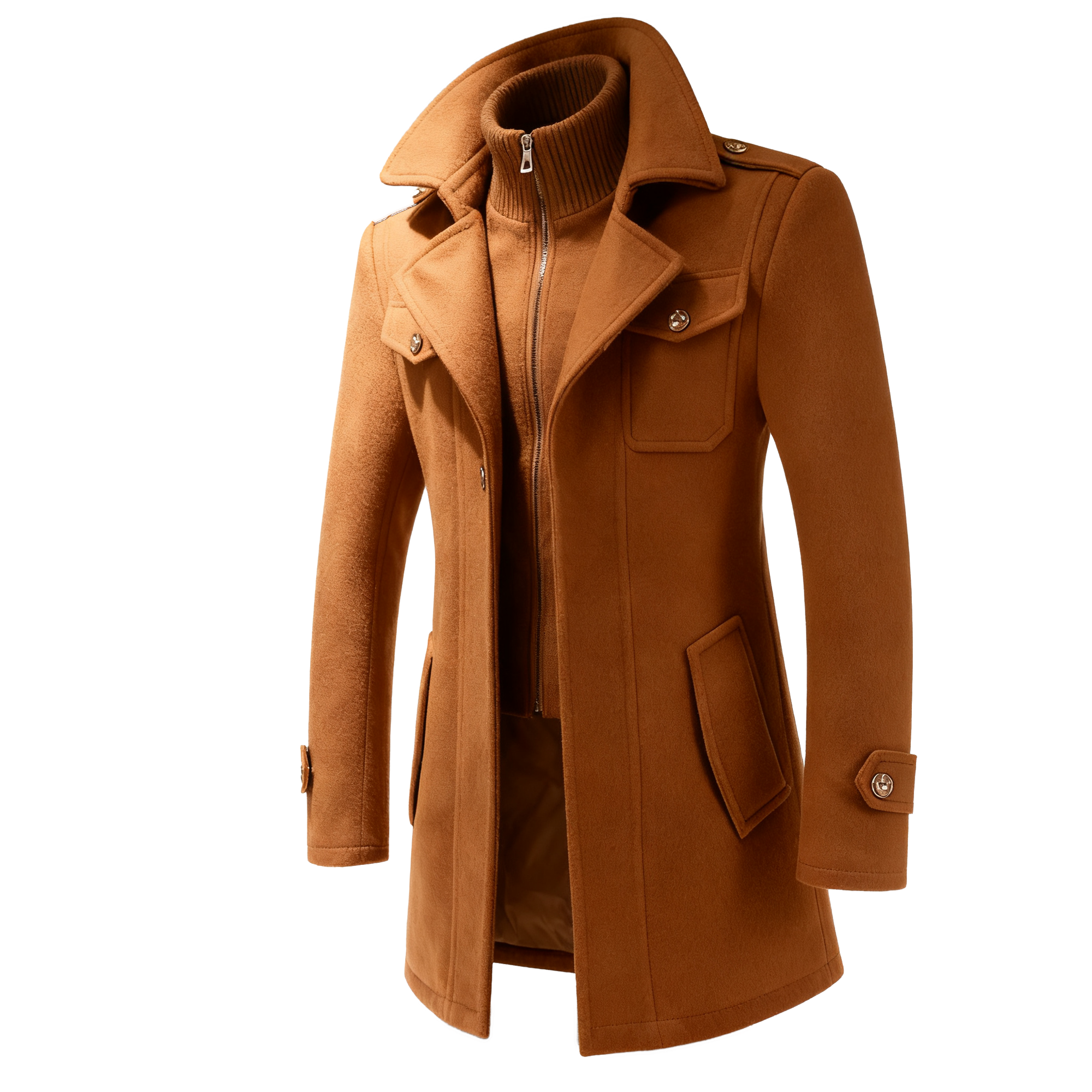 Men's Classic Wool Blend Trench Coat – Elevate Your Winter Style with Timeless Elegance & Unbeatable Warmth