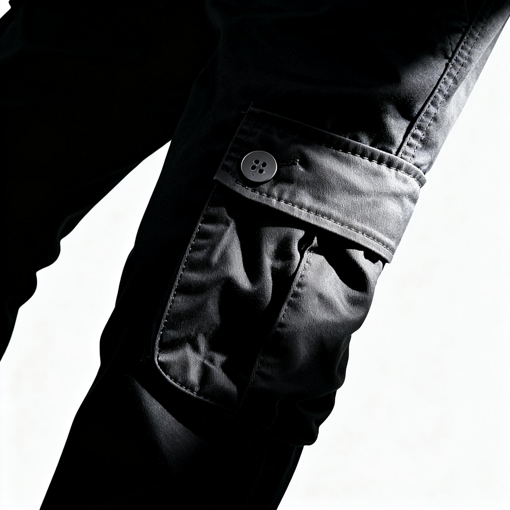 Men's Black Cargo Pants - Tactical Style with Unbeatable Functionality for Every Adventure