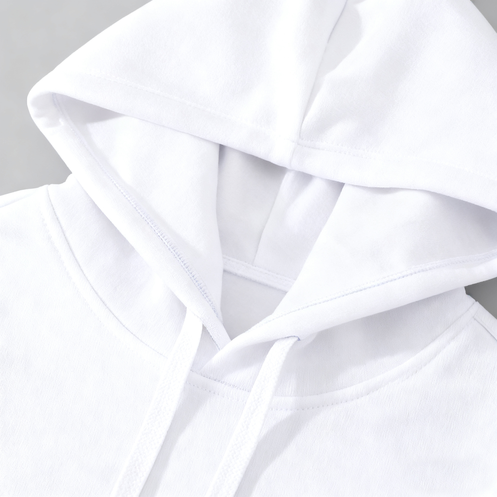 Men's Classic White Hoodie - Timeless Comfort & Versatility for Every Occasion