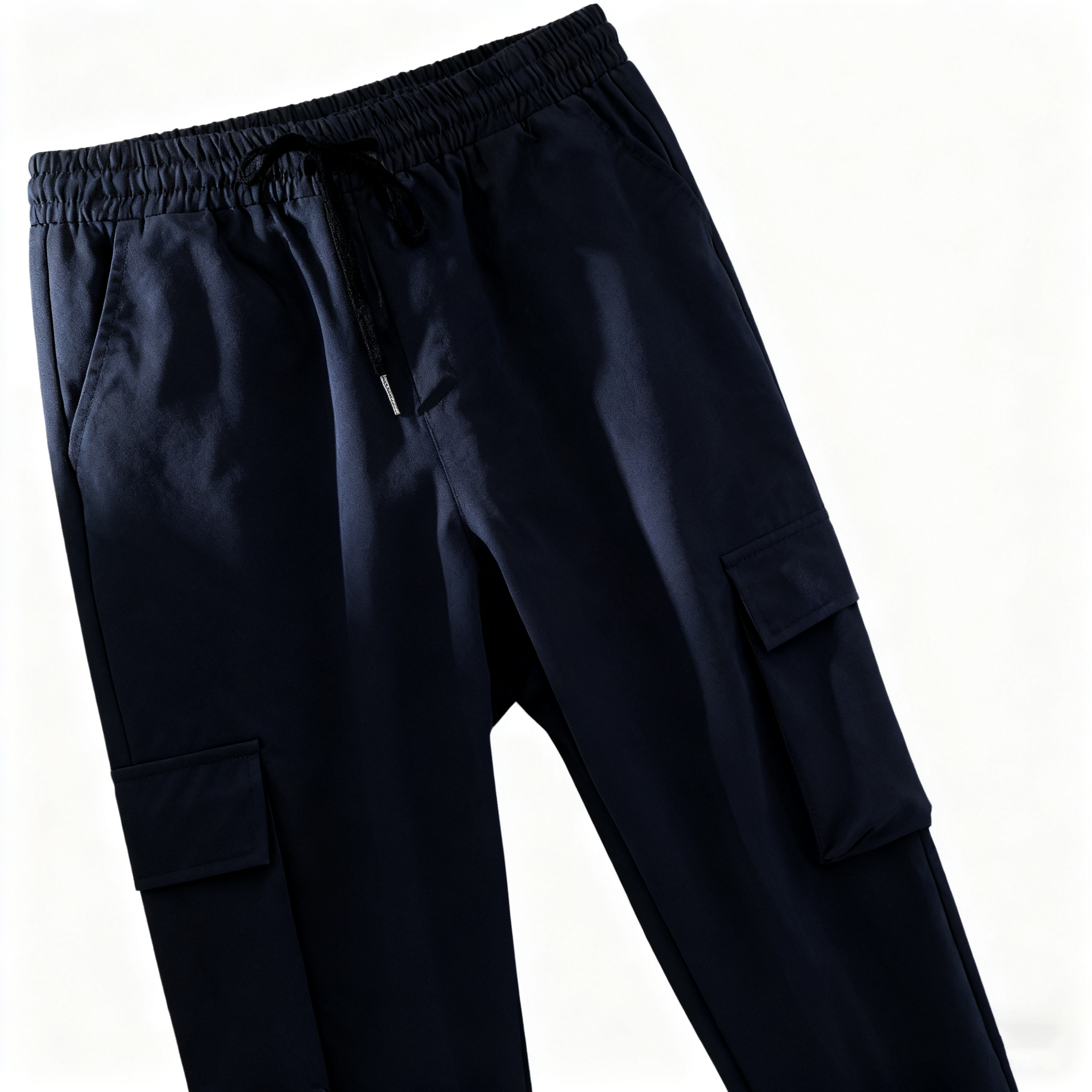 Men's Navy Blue Casual Outfit Set - Utility Jacket & Cargo Joggers Combo for Streetwear, Daily Wear & Smart-Casual Looks