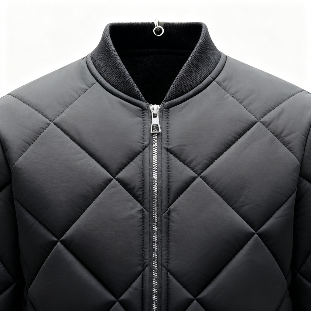Men's Quilted Bomber Jacket - Stay Stylish & Warm This Season