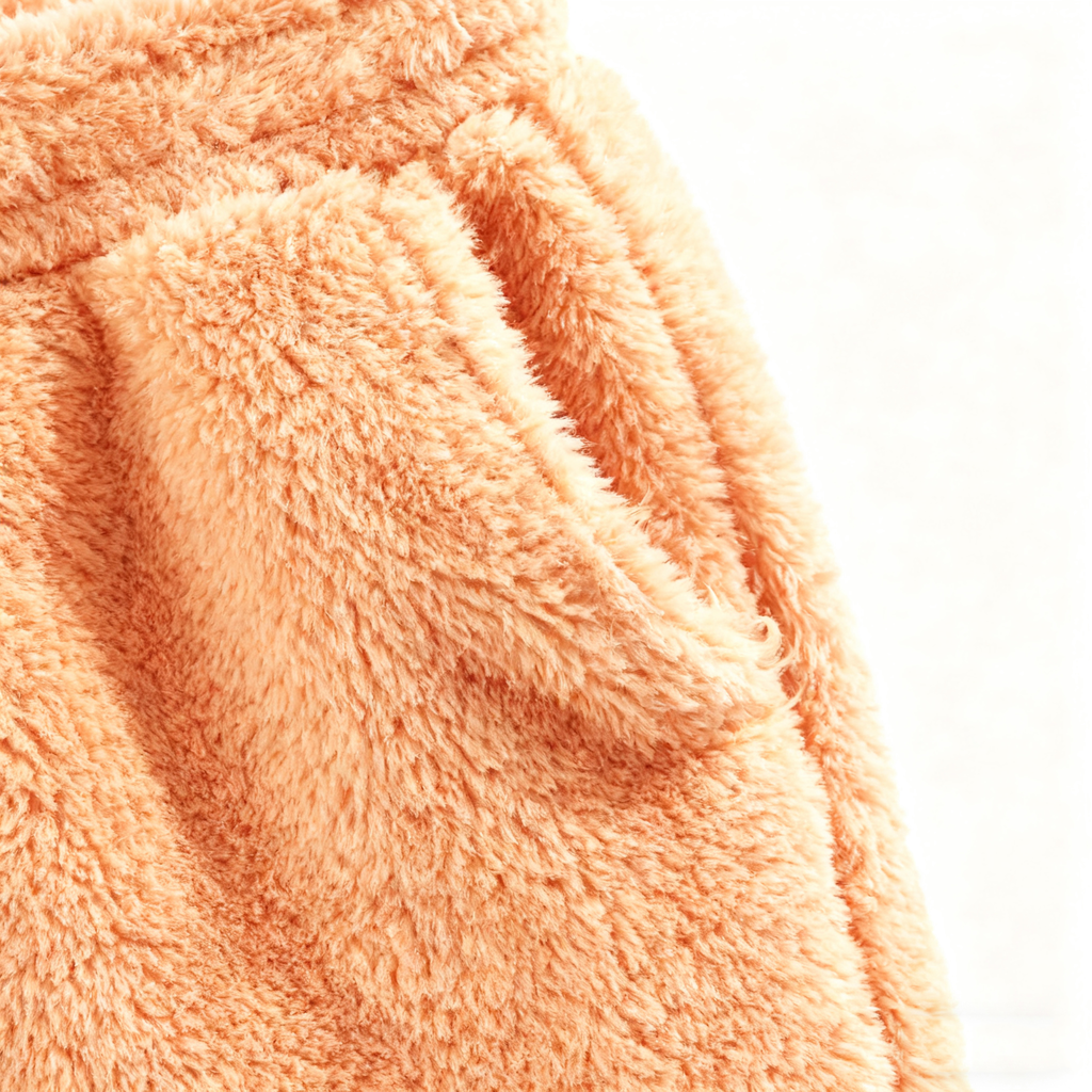 Men's Coral Fuzzy Casual Shorts - Luxe Comfort & Vibrant Style for Leisure & Daily Wear