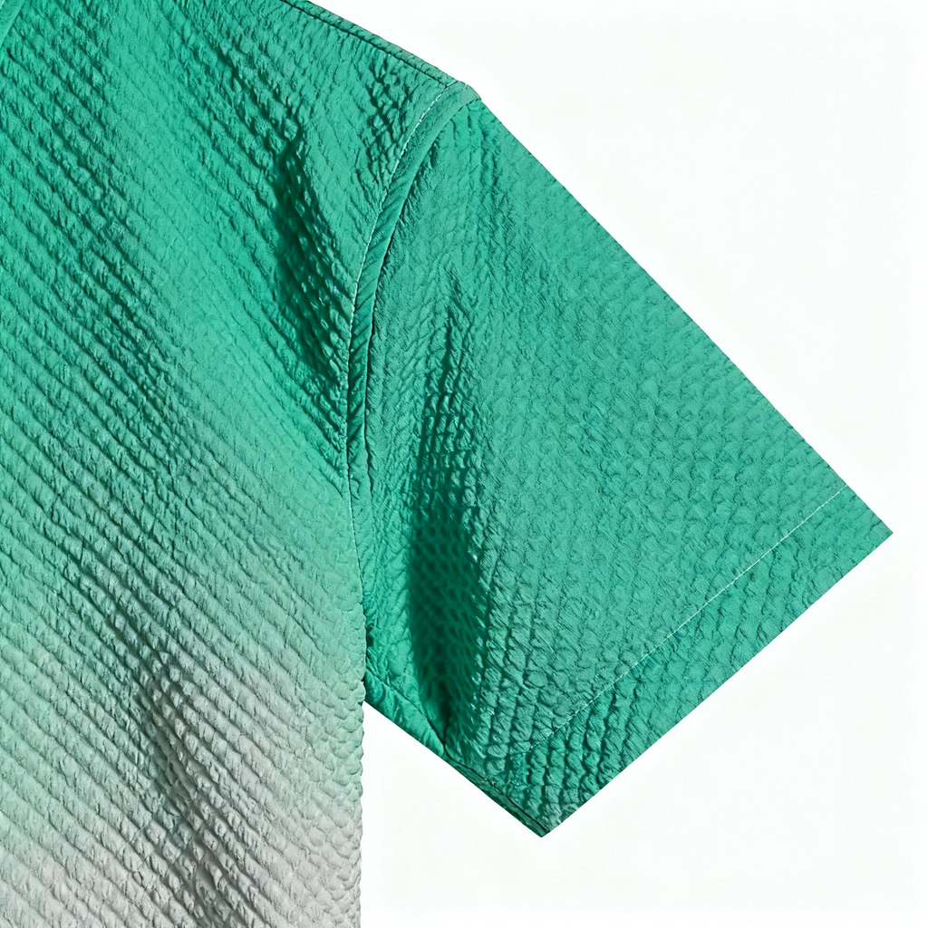 Men's Ombre Textured Casual Set – Elevate Your Summer Style with Vibrant Design & Effortless Comfort