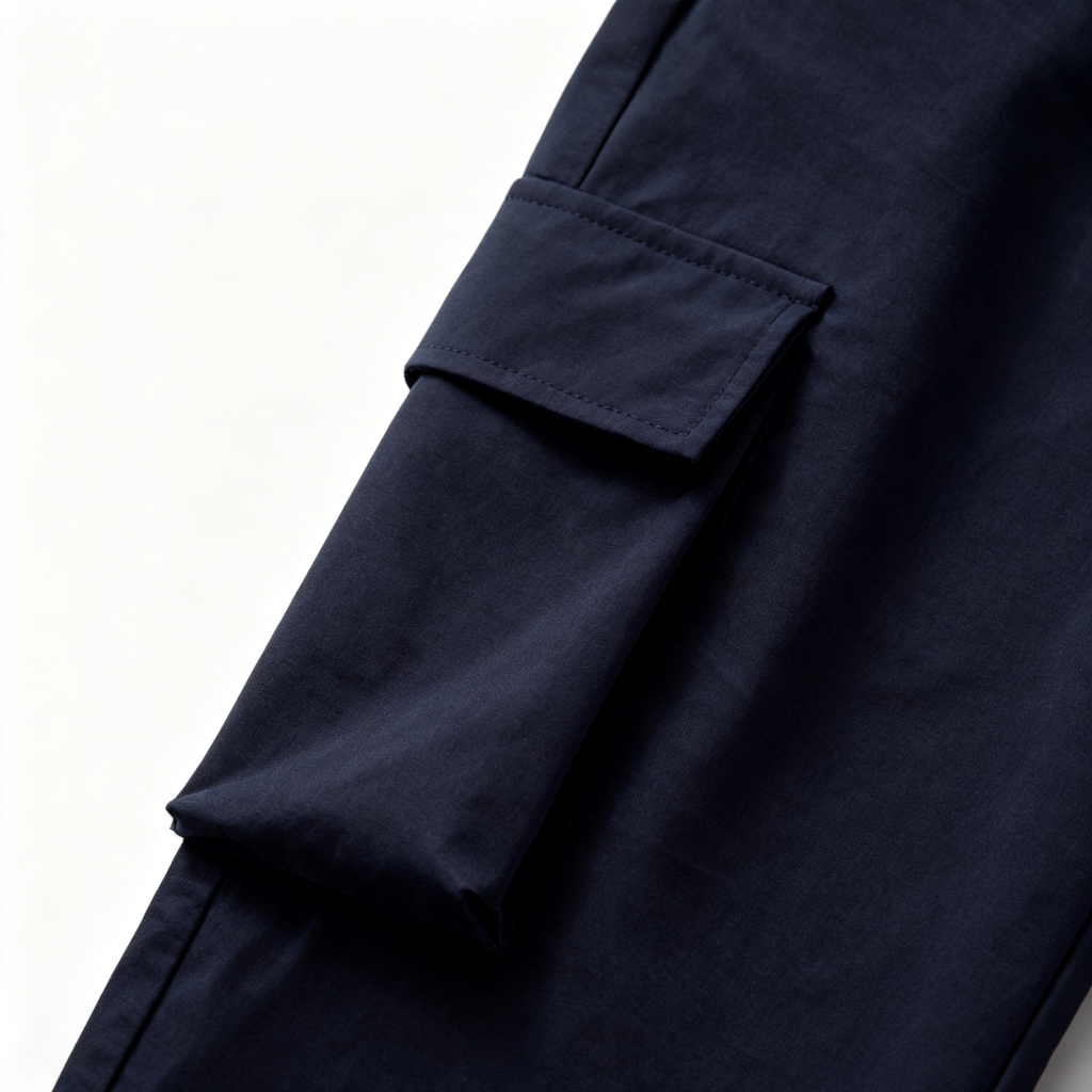 Men's Navy Blue Casual Outfit Set - Utility Jacket & Cargo Joggers Combo for Streetwear, Daily Wear & Smart-Casual Looks