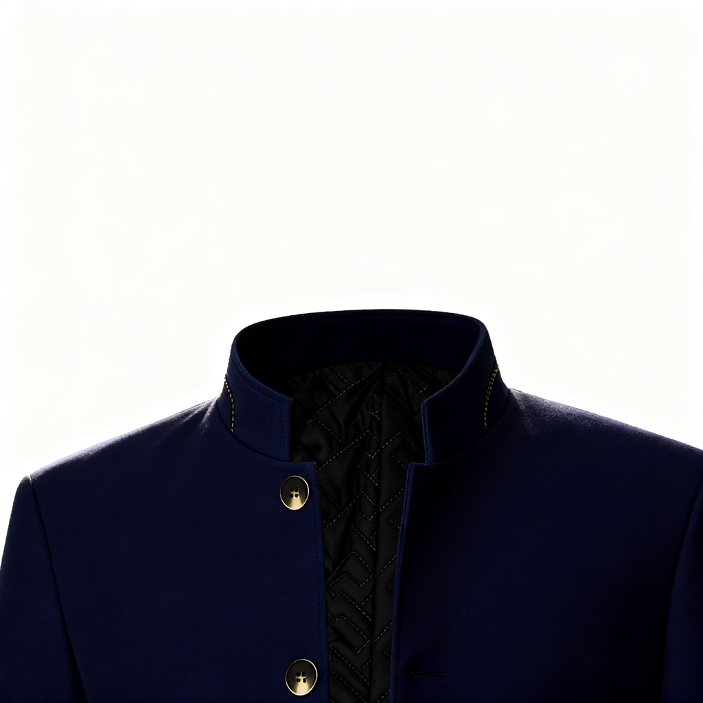 Men's Stand Collar Dress Jacket - A Perfect Blend of Classic Elegance & Modern Versatility