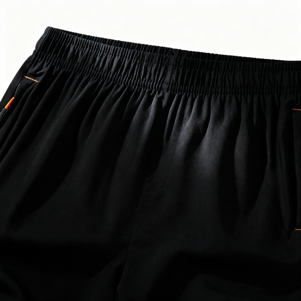 Men's Black Athletic Shorts with Zipper Pockets - Versatile Performance Shorts for Workout, Running, Gym & Casual Daily Wear