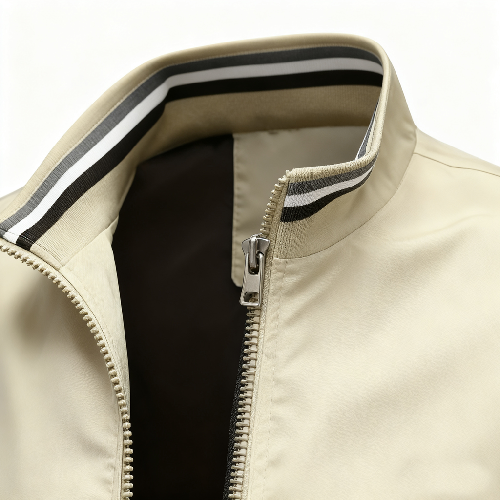 Men's Sporty Bomber Jacket: Classic Athletic Style & All-Day Comfort for Active Lifestyles