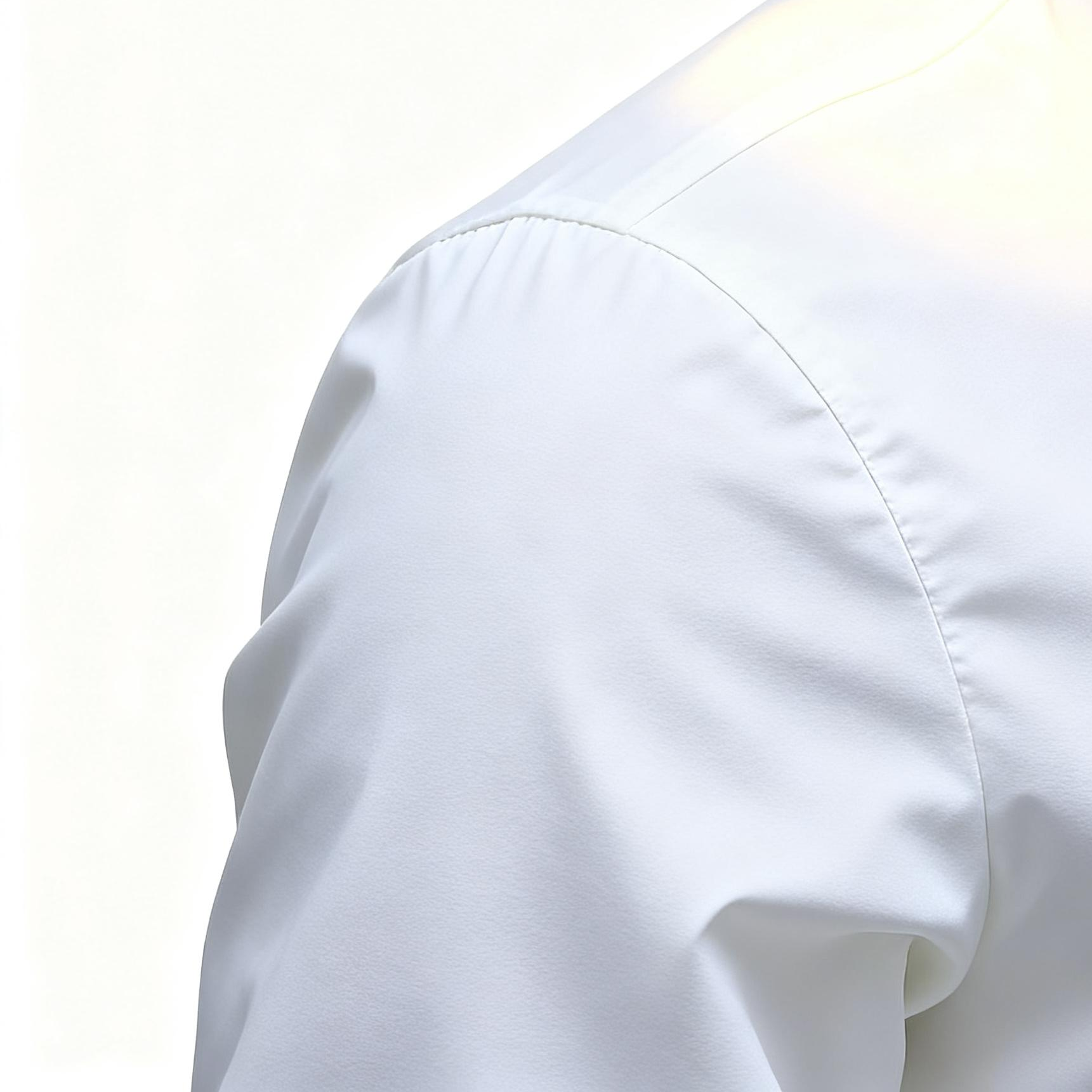 Men's White Sport Jacket with Contrast Trim - Blend of Athletic Style & Daily Versatility