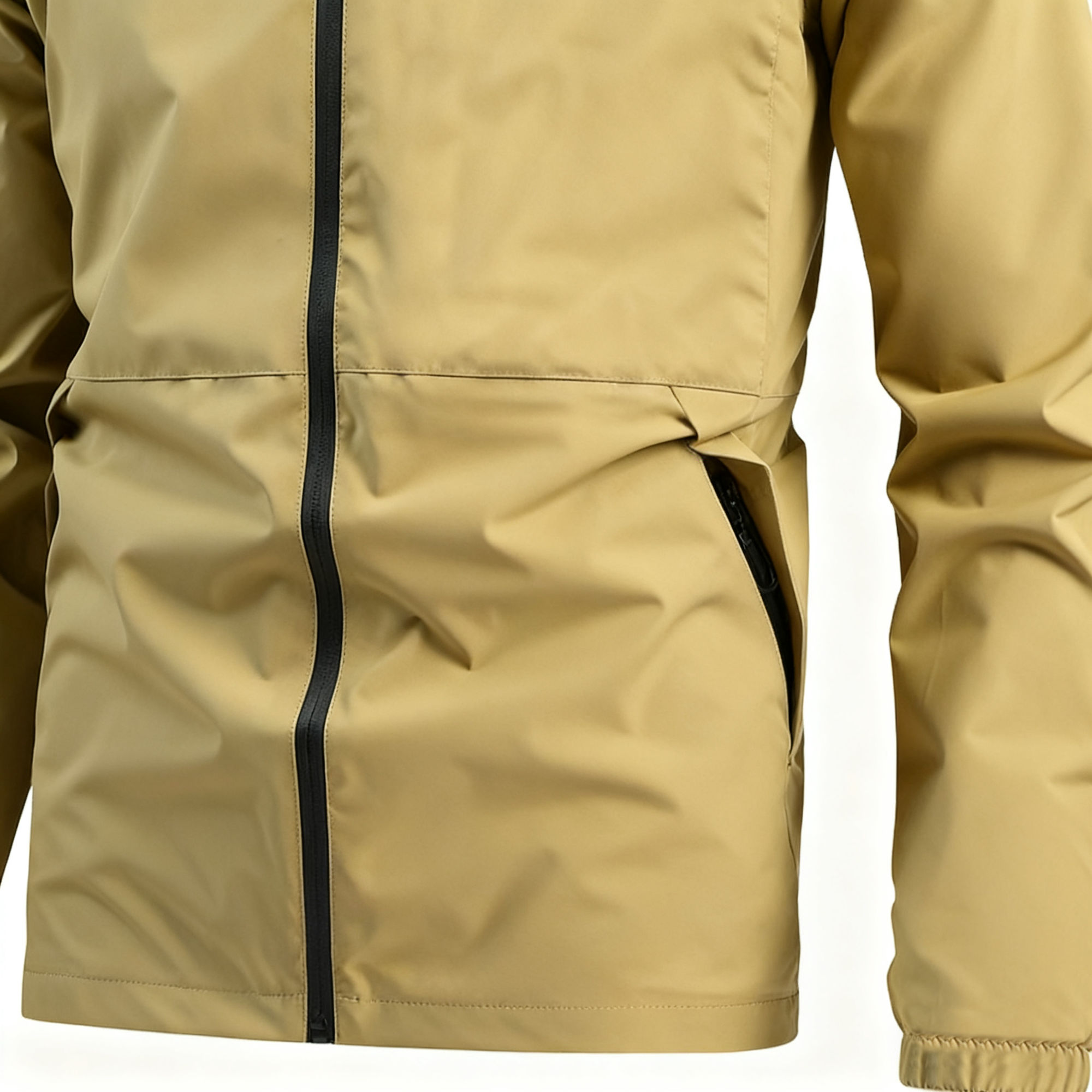 Men's Waterproof 100% Polyester Rain Jacket – Your Essential for Outdoor & Urban Adventures