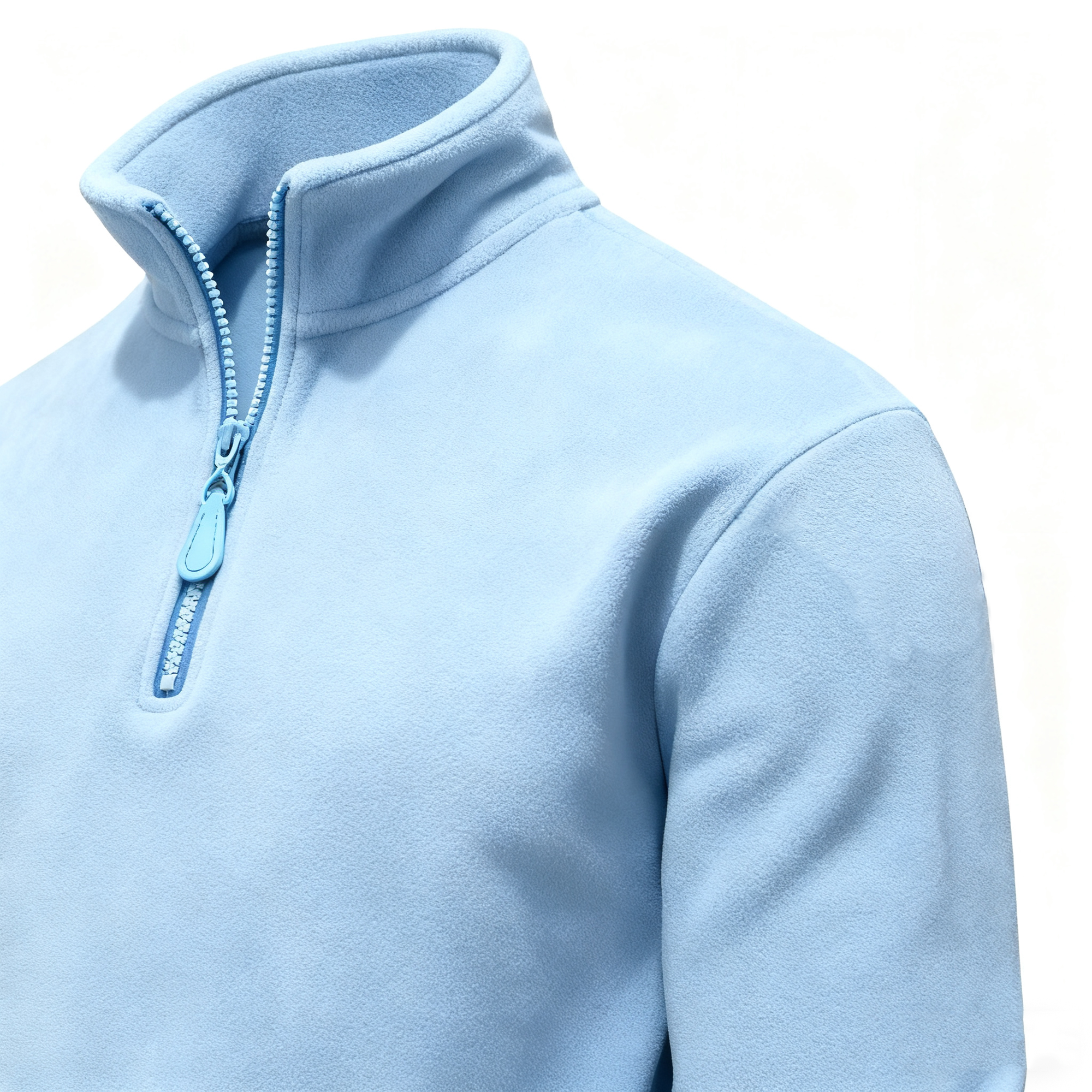 Men's Quarter-Zip Fleece Pullover: Business Casual Elegance Meets Cozy Comfort for the Modern Gentleman