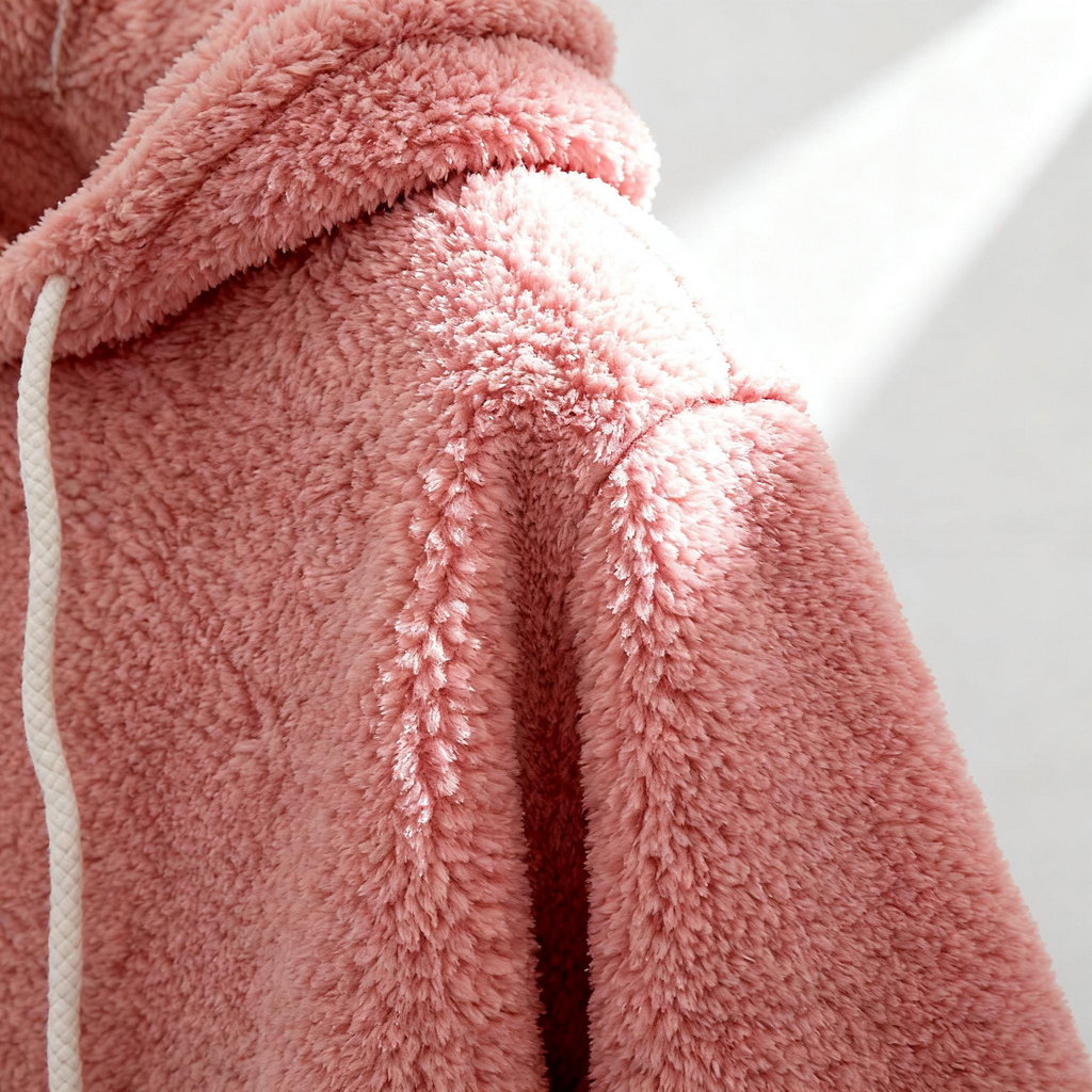 Men's Pink Fleece Hoodie - The Ultimate Cozy & Stylish Layering Piece