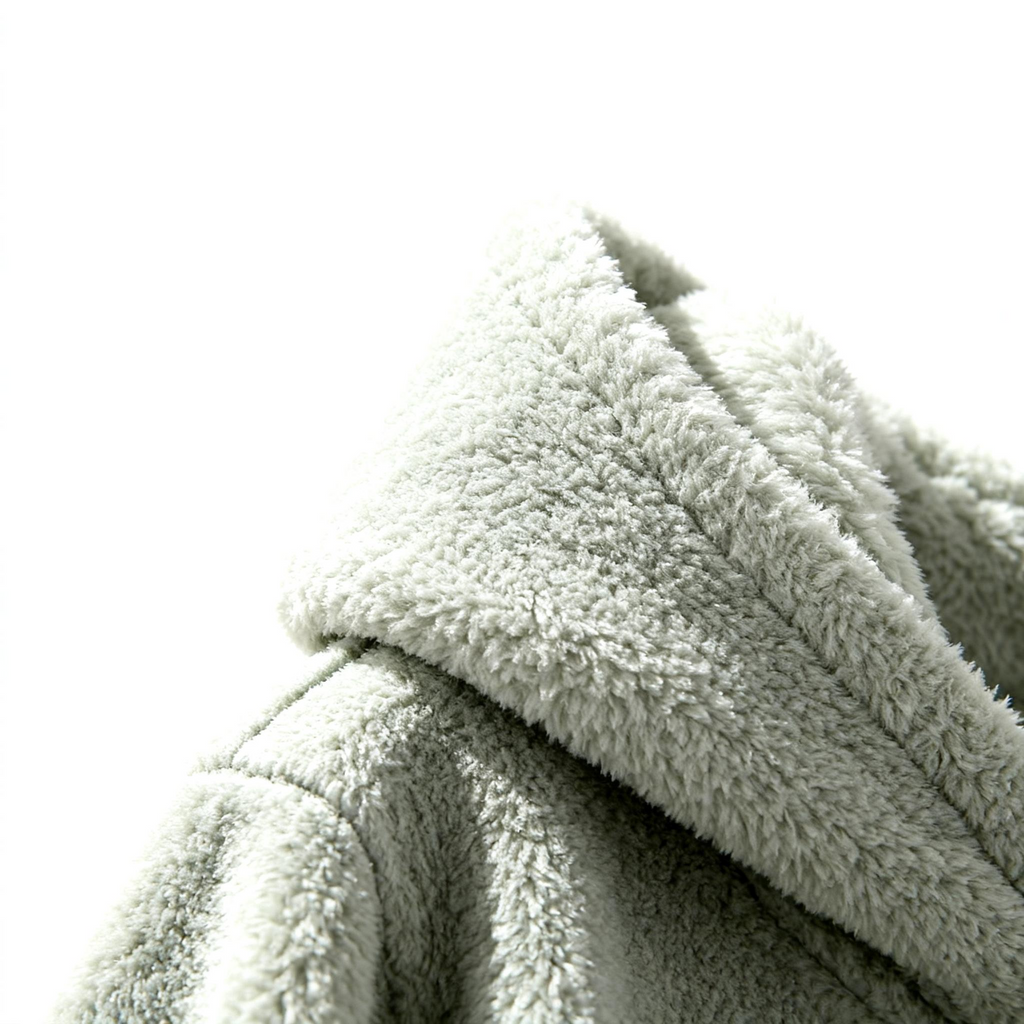 Men's Light Gray Fuzzy Hoodie - Ultimate Comfort & Cozy Style for Chilly Days