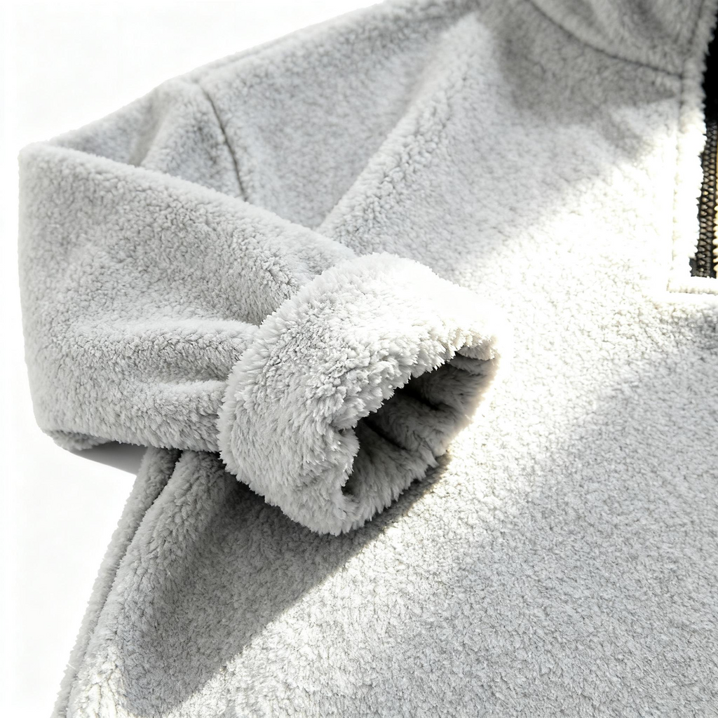 Men's Plush Half-Zip Pullover - Cozy Comfort & Street Style for Chill Days