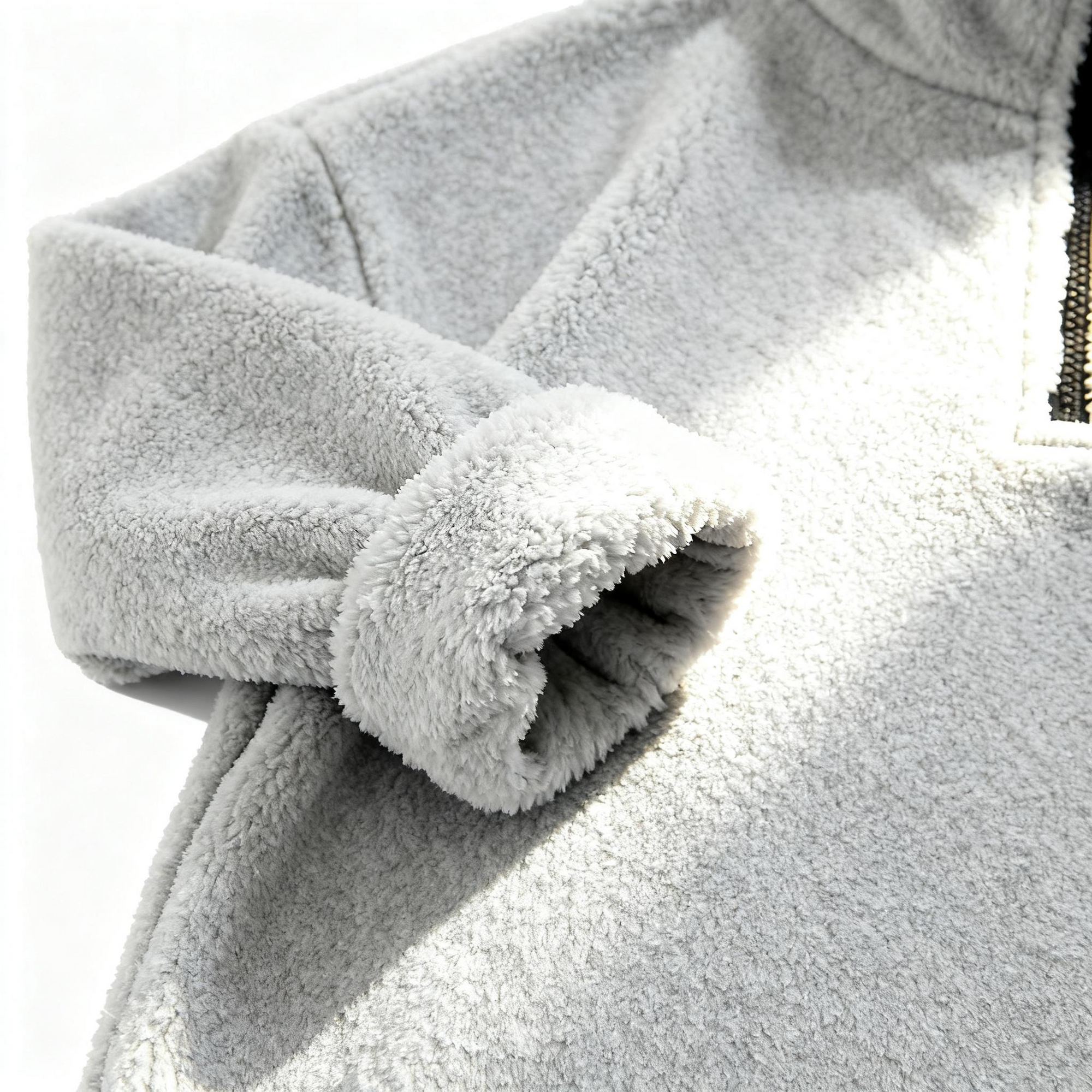 Men's Plush Half-Zip Pullover - Cozy Comfort & Street Style for Chill Days