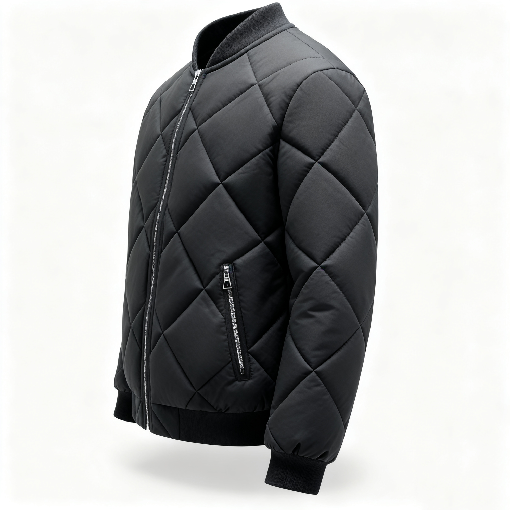 Men's Quilted Bomber Jacket - Stay Stylish & Warm This Season