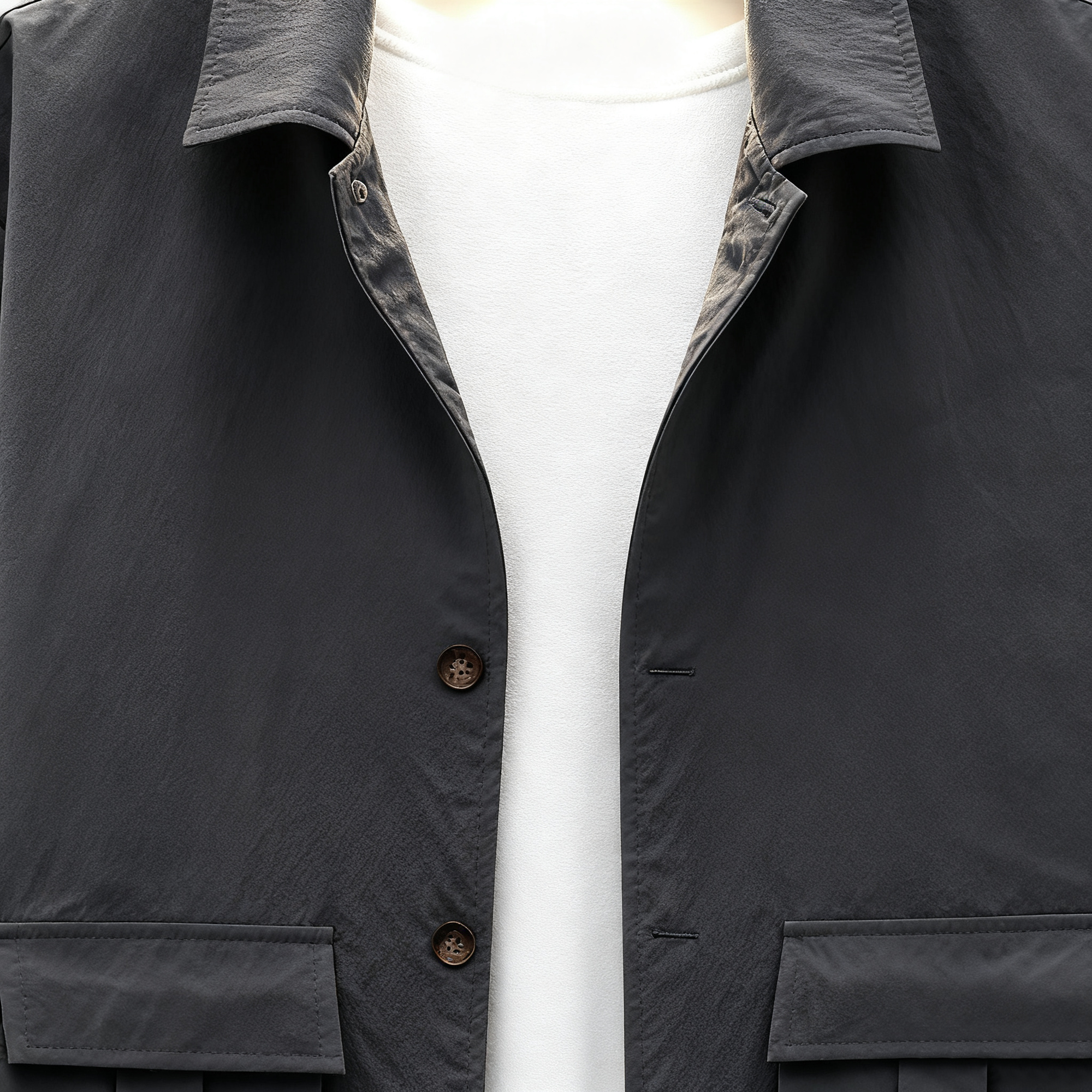 Men's Grey Casual Set - Jacket & Cargo Pants Combo for Effortless Street Style & Daily Comfort