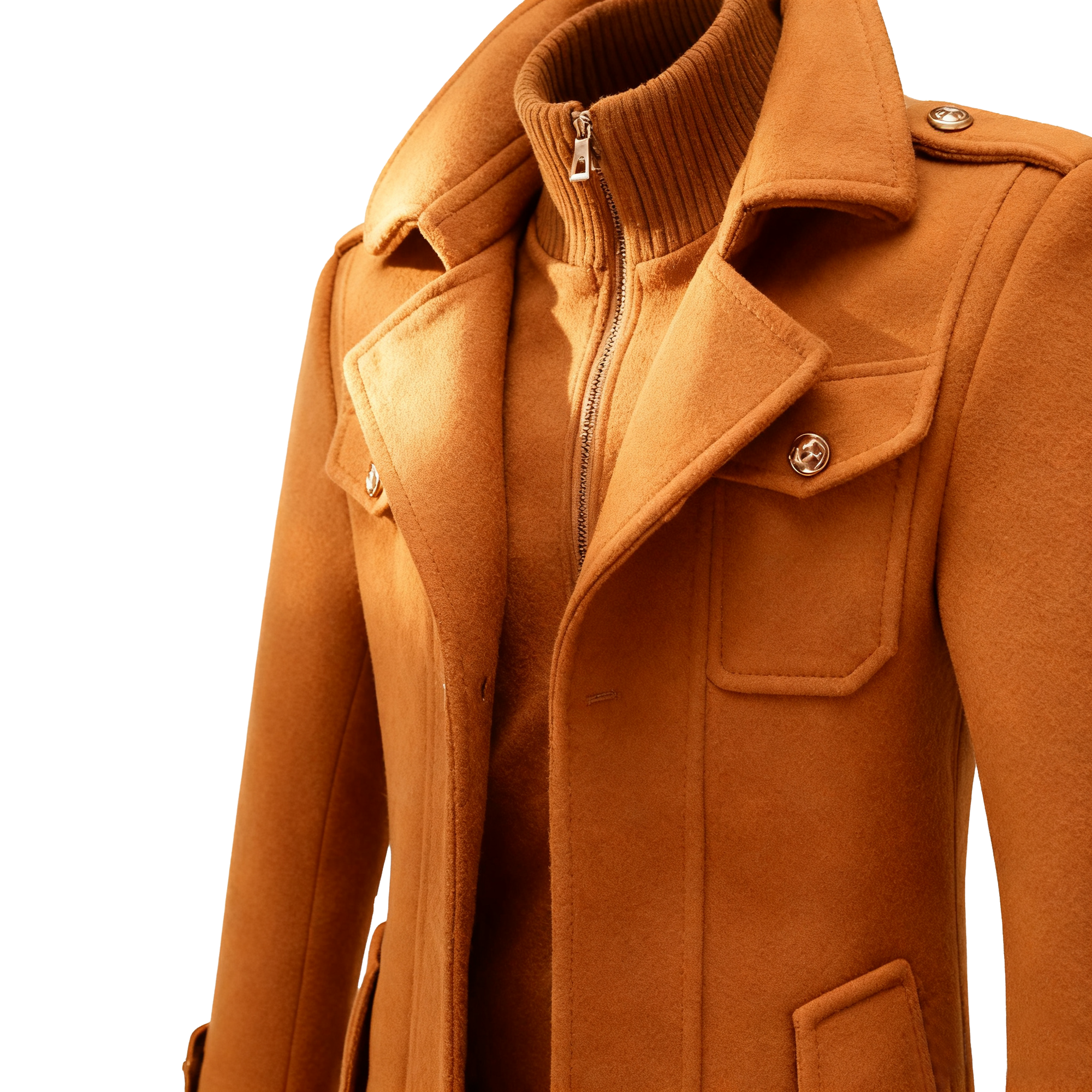 Men's Classic Wool Blend Trench Coat – Elevate Your Winter Style with Timeless Elegance & Unbeatable Warmth