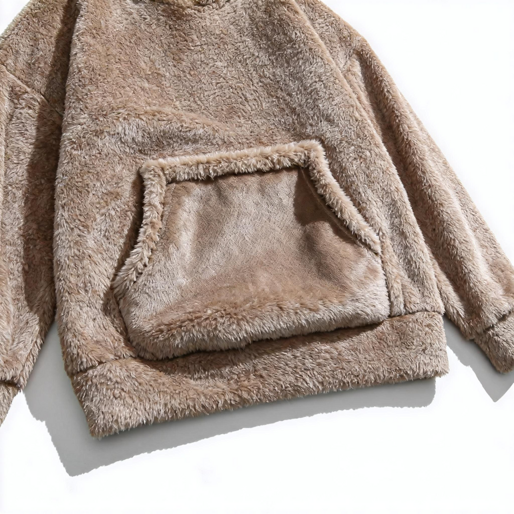 Men's Plush Fleece Hoodie: The Epitome of Cozy Comfort & Laid-Back Style for Every Occasion