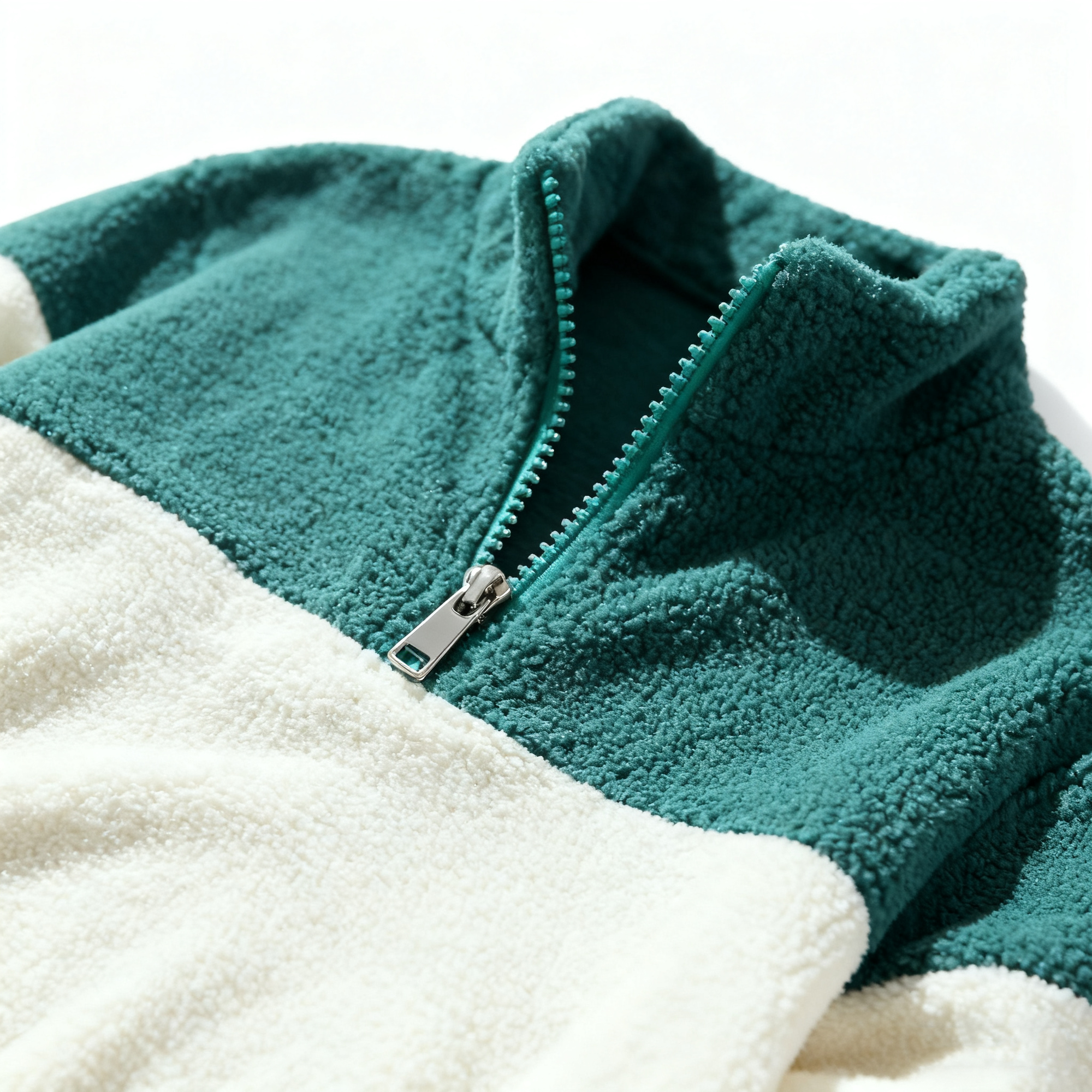 Men's Color-Block Fleece Pullover: Embrace Warmth & Style in Casual Comfort