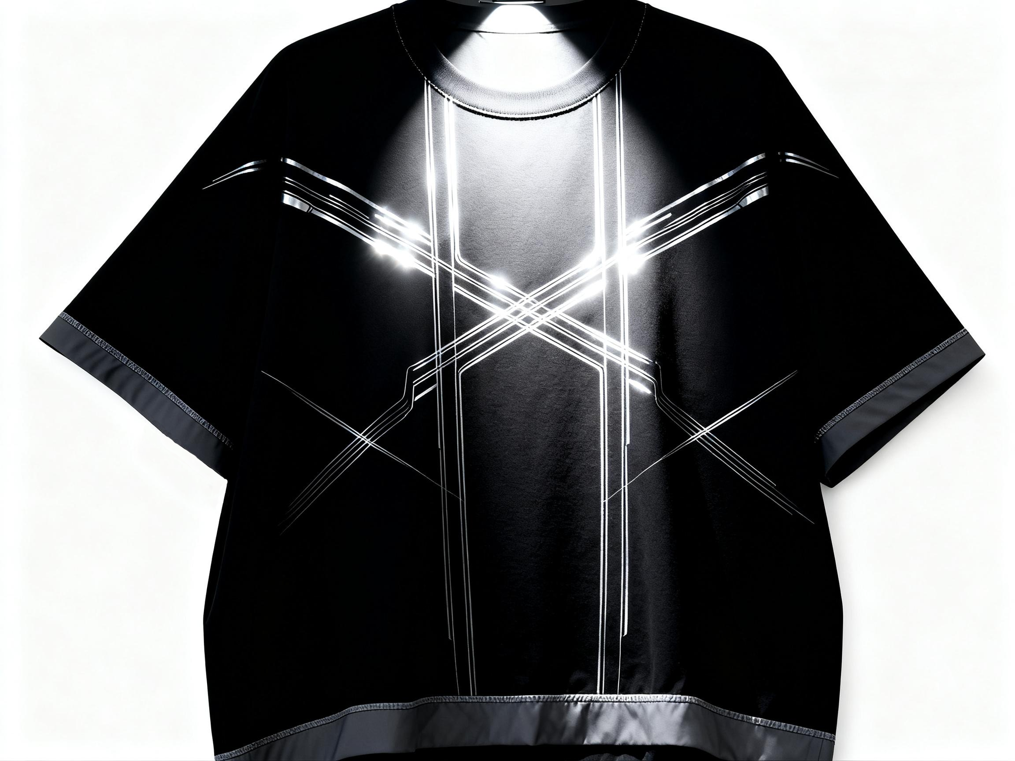 Product Introduction: Men's Oversized Tech-Inspired Graphic T-Shirt – Elevate Your Street Style