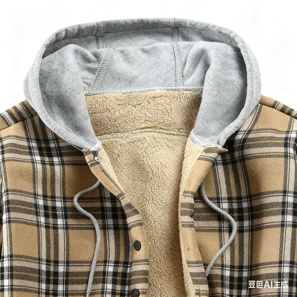 Men's Plaid Hooded Coat - Retro Aesthetics & Cozy Comfort for Effortless Casual Styling