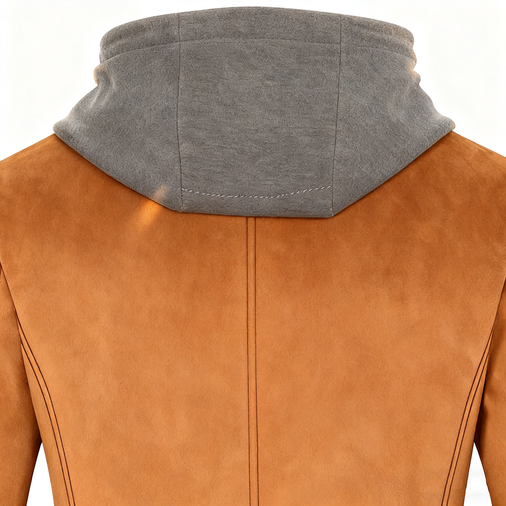 Men's Wool-Blend Trench Coat with Detachable Hood - Redefine Winter Fashion with Unparalleled Style & Functionality