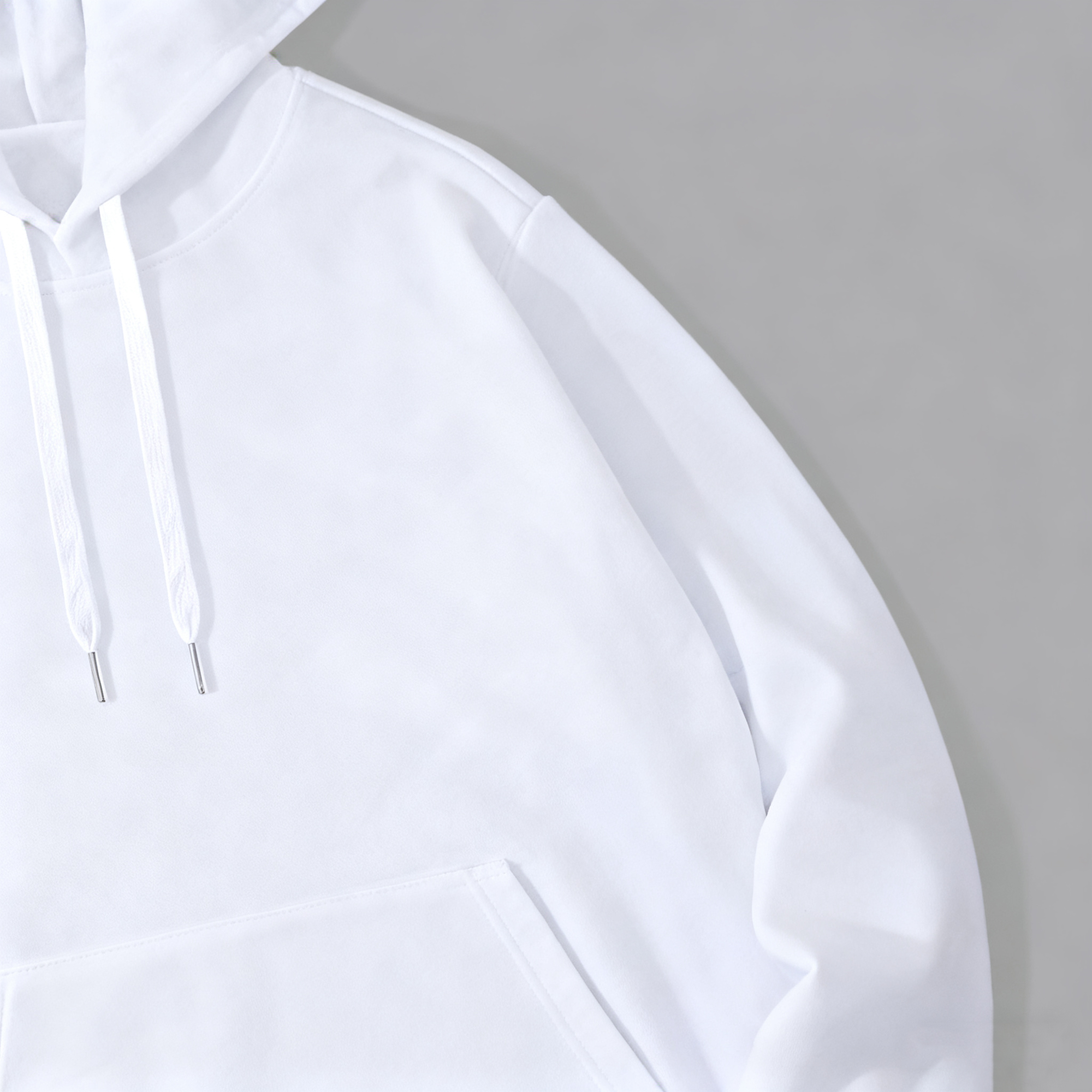 Men's Classic White Hoodie - Timeless Comfort & Versatility for Every Occasion